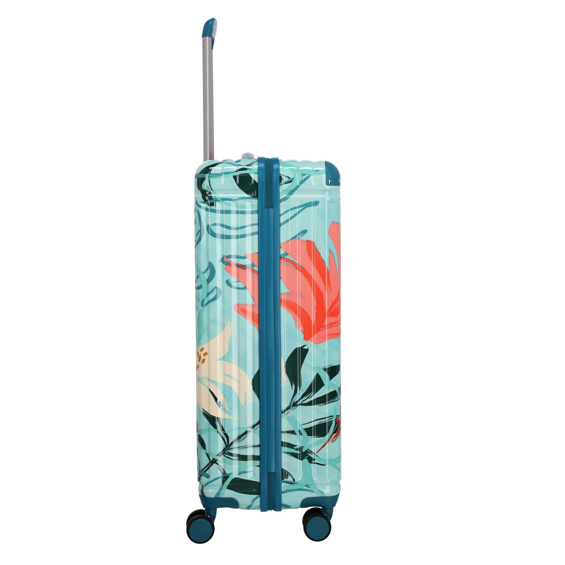 CRUISE Trolley L (77 cm) mit 4 Rollen - Türkise Lilie