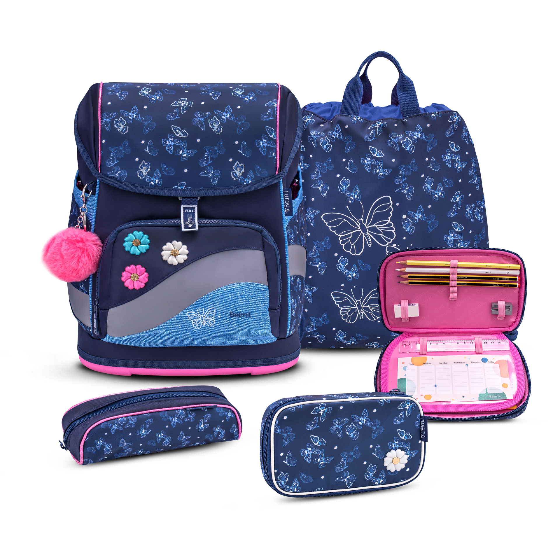 Smarty Plus Schulranzenset 5-teilig - "Sapphire"