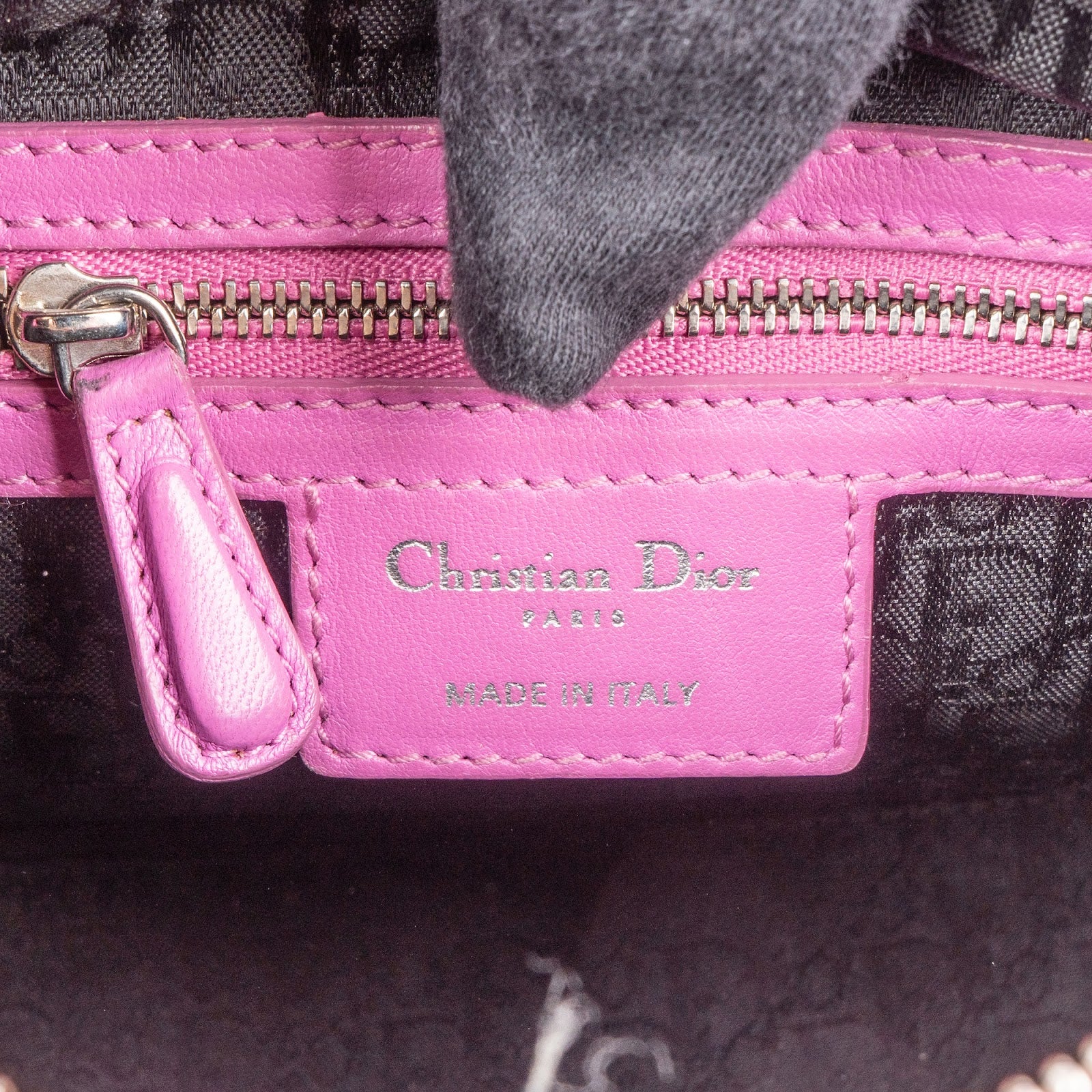 Christian Dior Quilted Leather Lady Dior Handbag