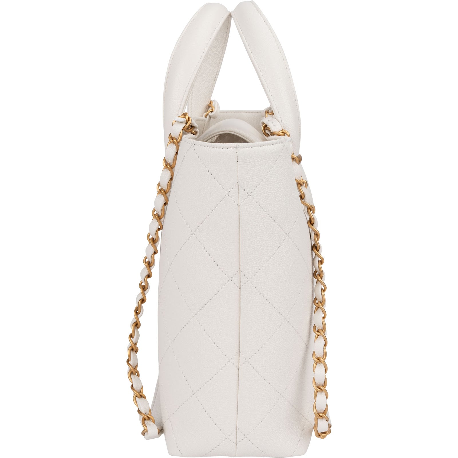 Chanel - Stitching Caviar Leather Handbag