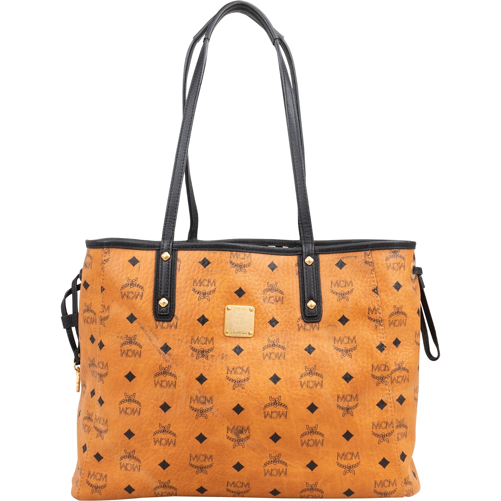 MCM Monogram Visetos Liz Reversible Shopper Shoulder Bag