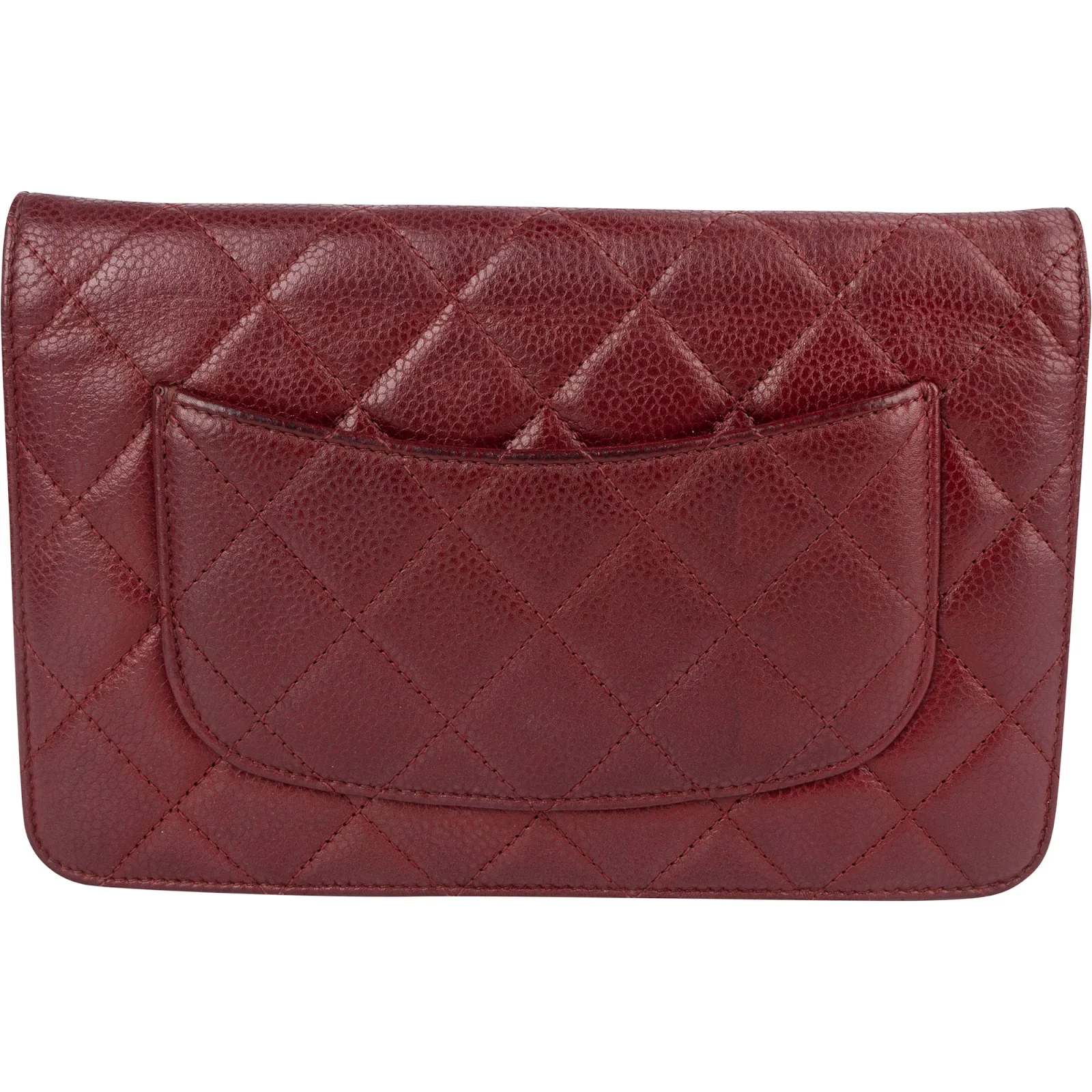 Chanel Quilted Caviar Leather Wallet On Chain Crossbody Bag