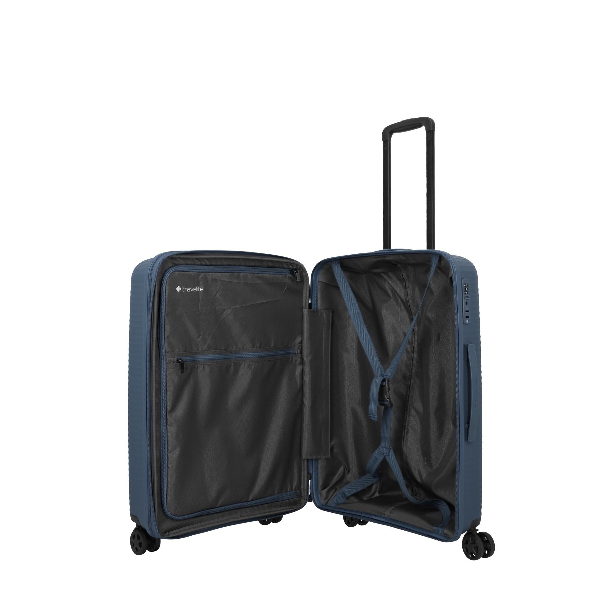 AIR STRIPE Trolley M (66 cm) erweiterbar - Navy