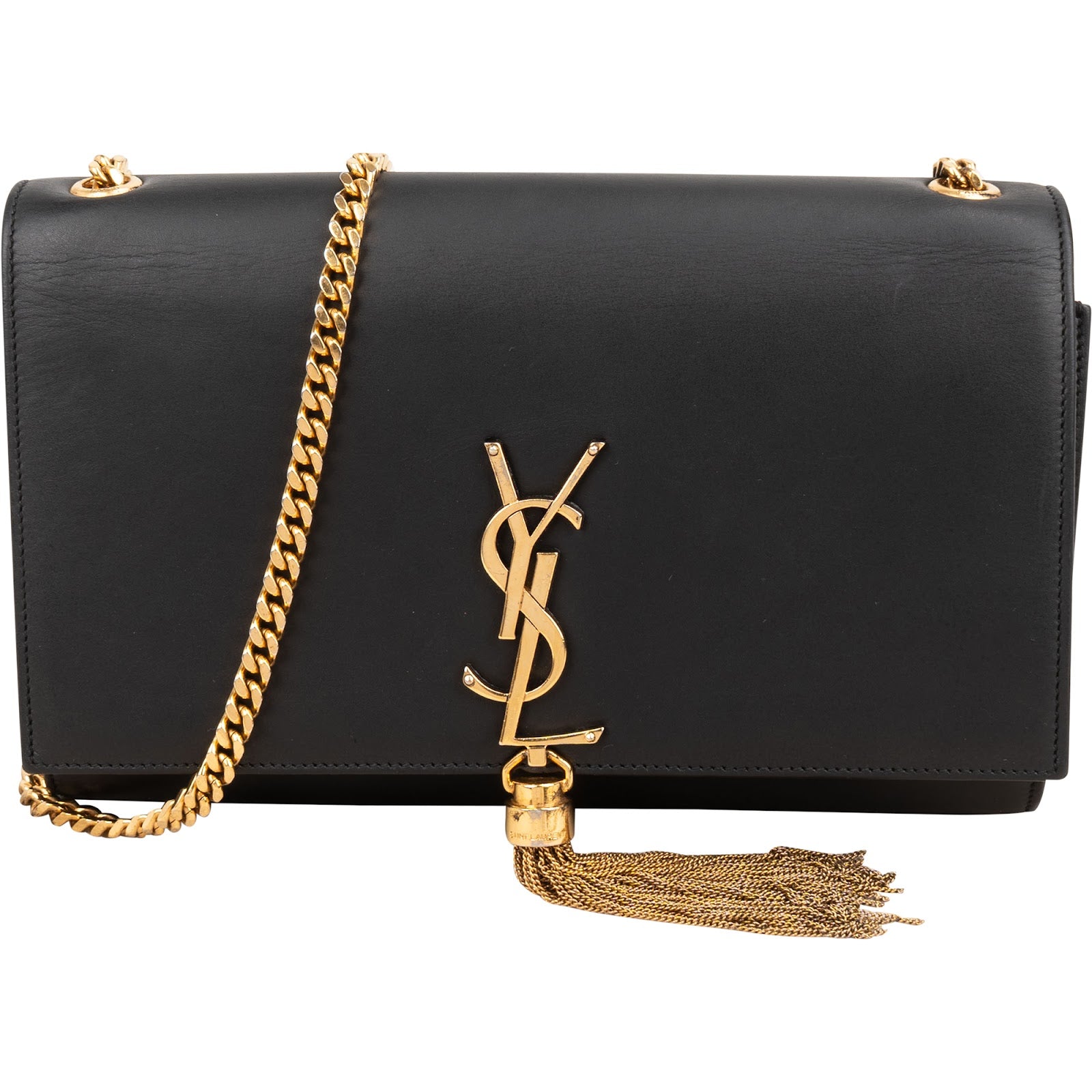 Saint Laurent Smooth Leather Kate Tassel Chain Crossbody Bag