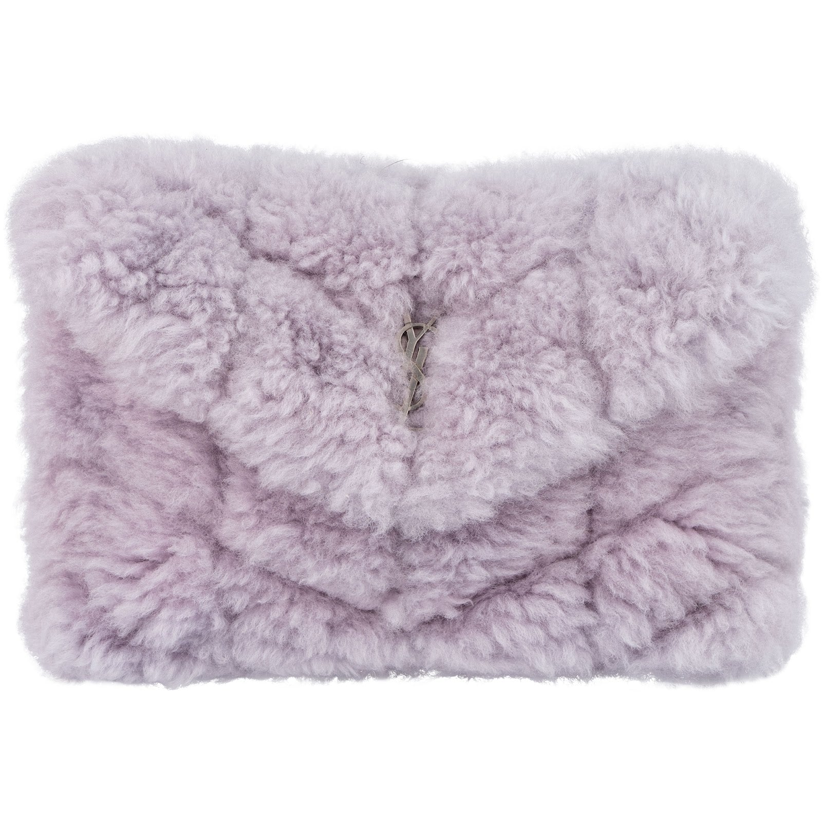Yves Saint Laurent - Shearling Puffer Envelope Clutch