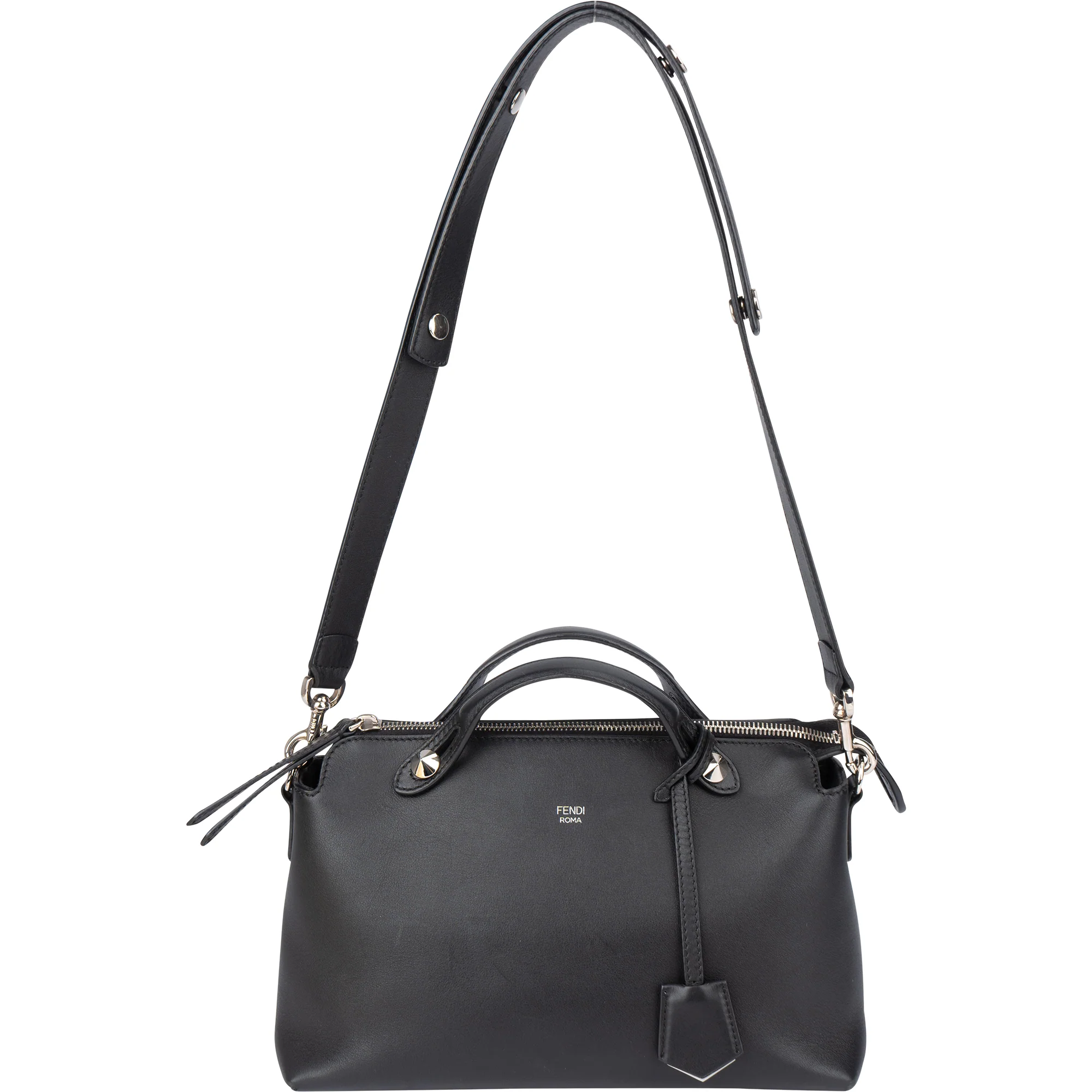 Fendi Black Leather By The Way Handbag