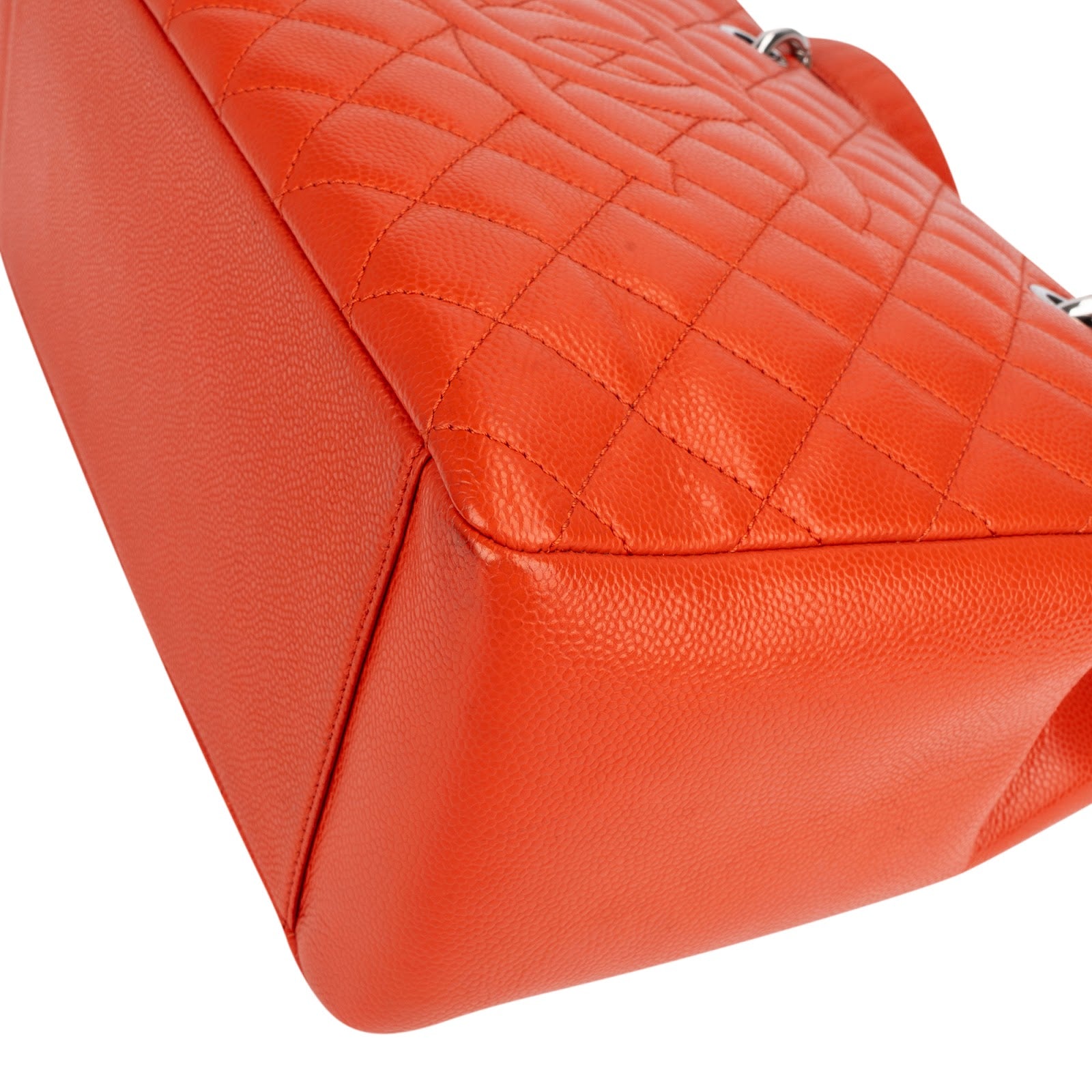 Chanel Quilted Caviar Leather Grand Shopping Tote CC Shoulder Bag