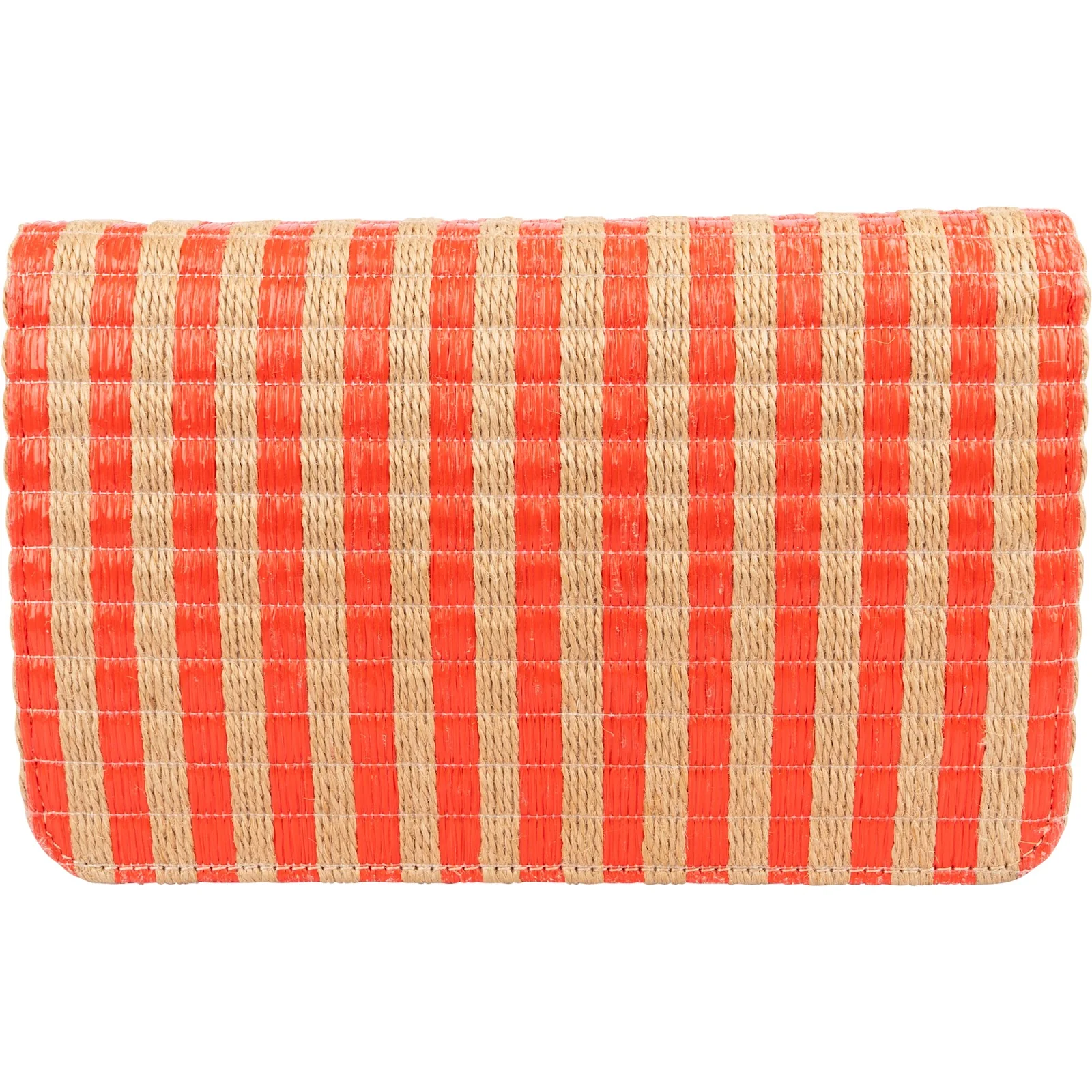 Chanel Raffia Gingham Wallet On Chain Crossbody Bag