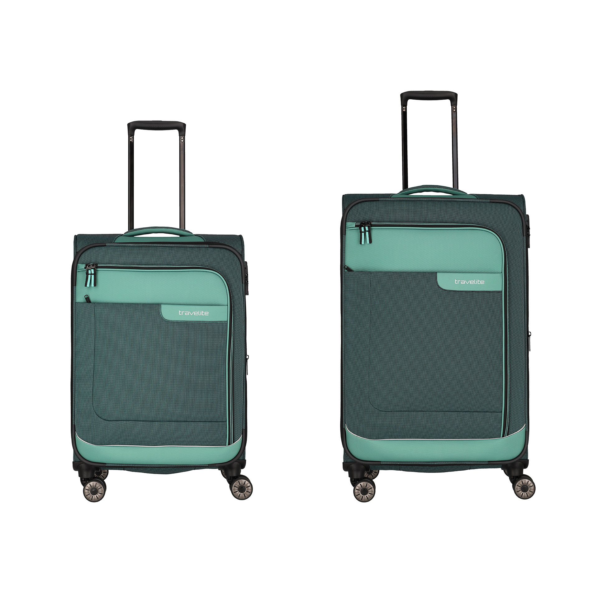 VIIA Suitcase set 4 wheels size L/M - Eucalyptus