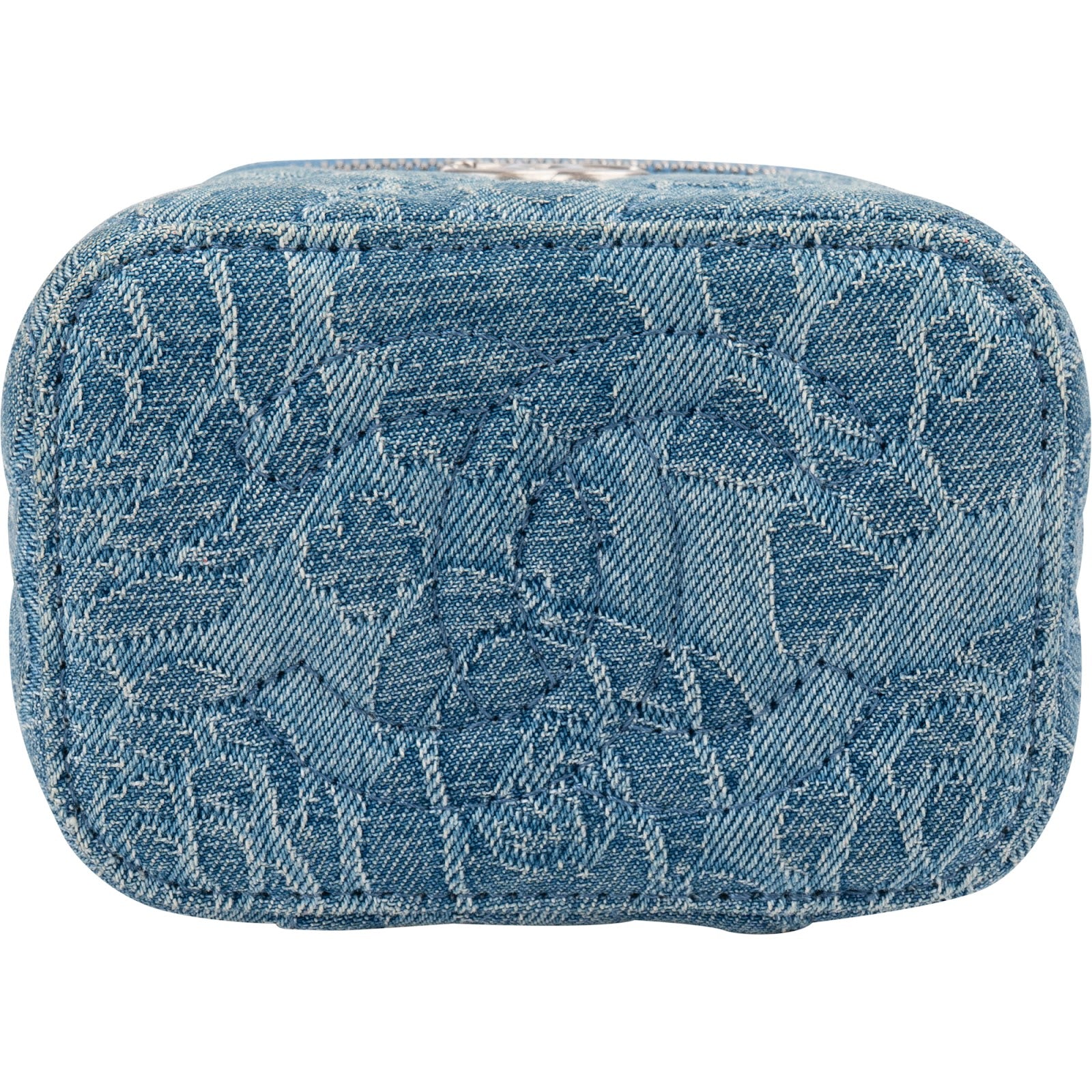 Chanel - Quilted Denim Mini-toilettas met schouderriem