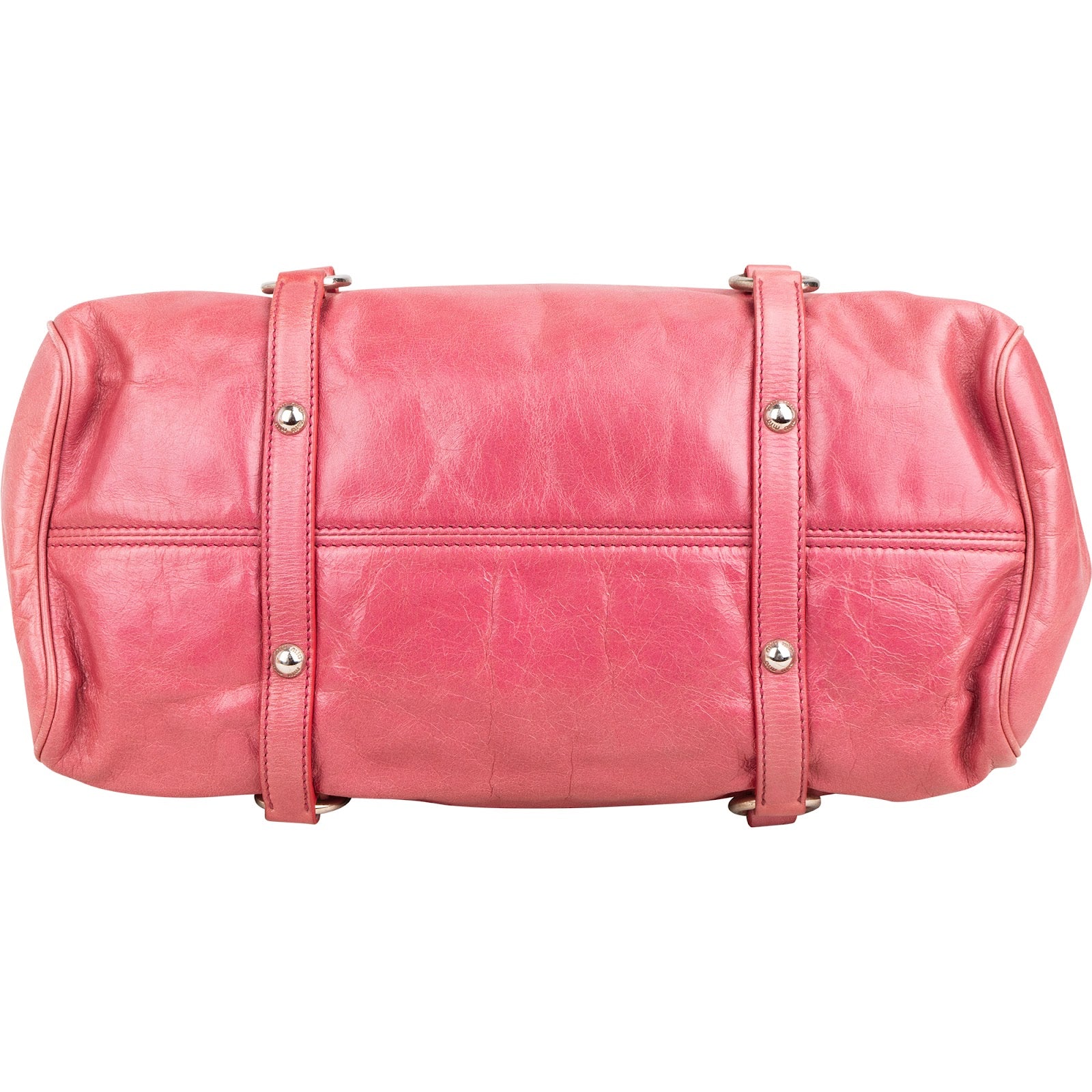 Miu Miu – Vitello Lux Leather Bow Satchel Handtasche