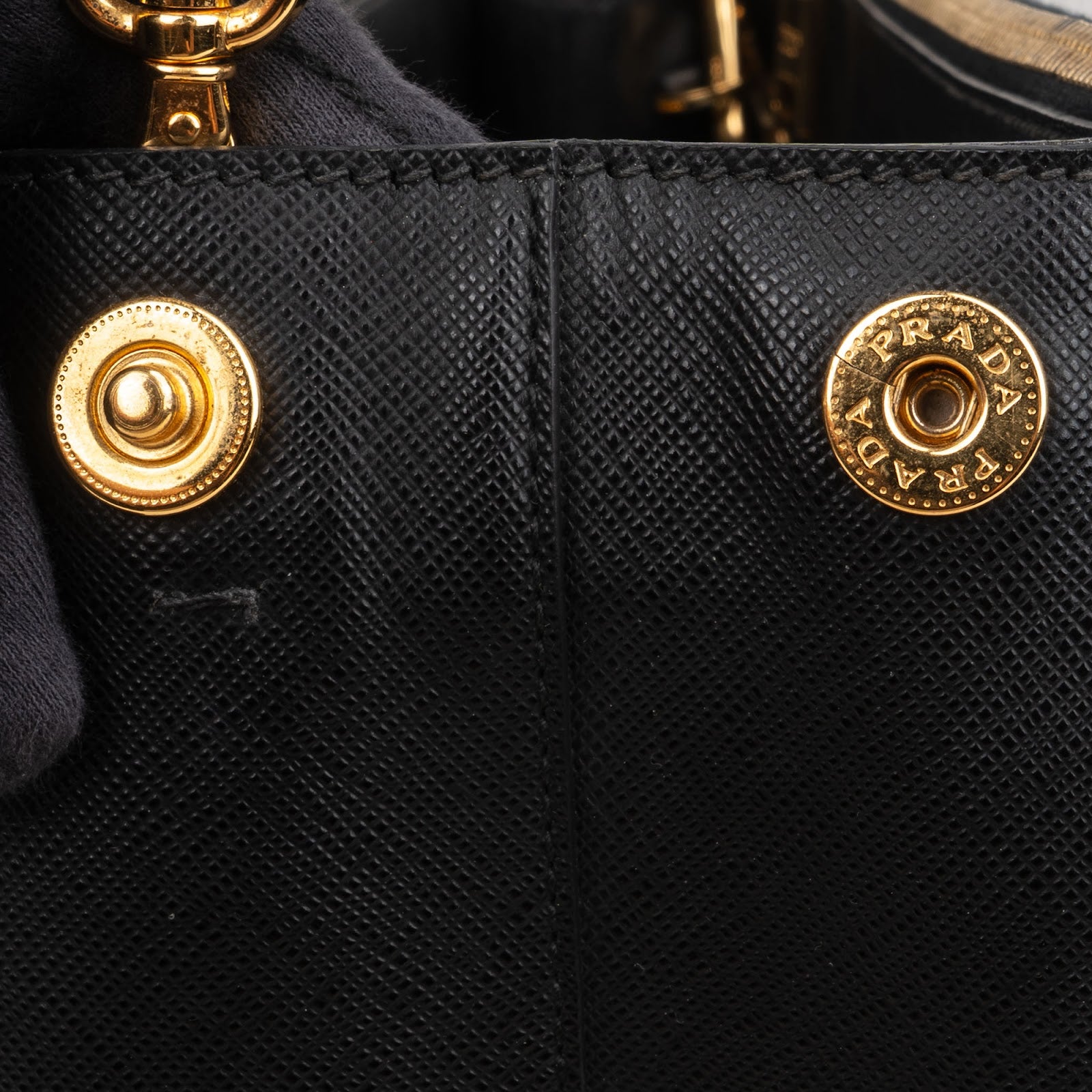 Prada Black Saffiano Leather Galleria Handbag