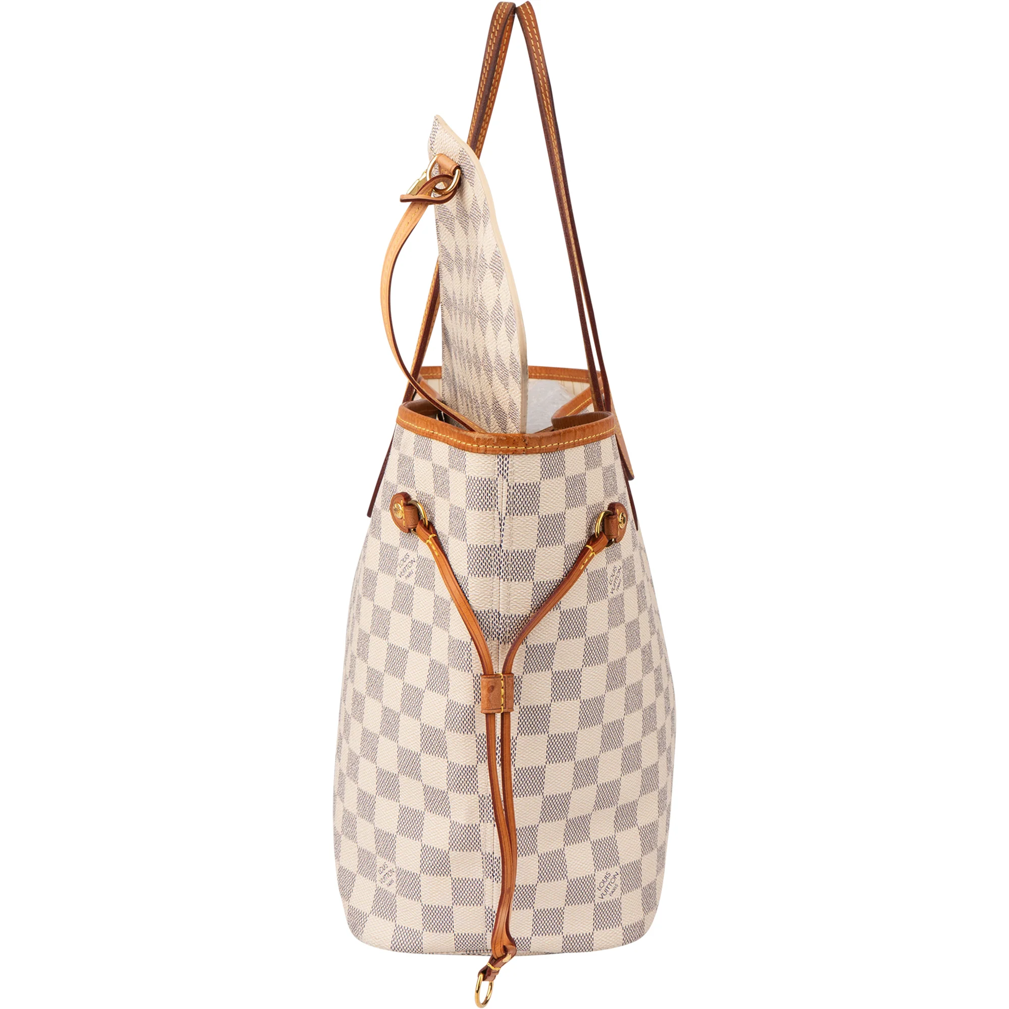 Louis Vuitton Damier Azur Monogram Neverfull MM Shopper