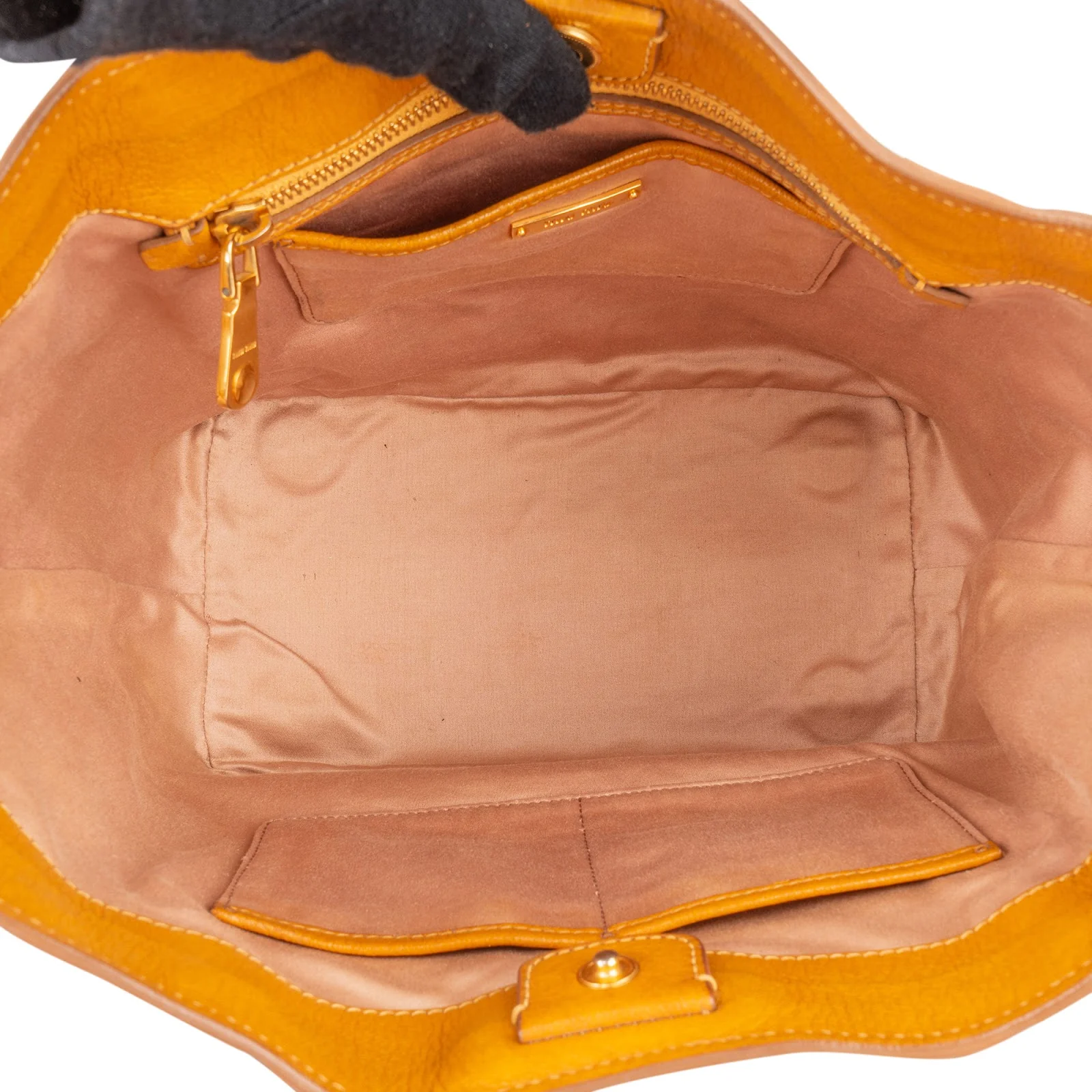 Miu Miu Grained Leather Vitello Lux Handbag