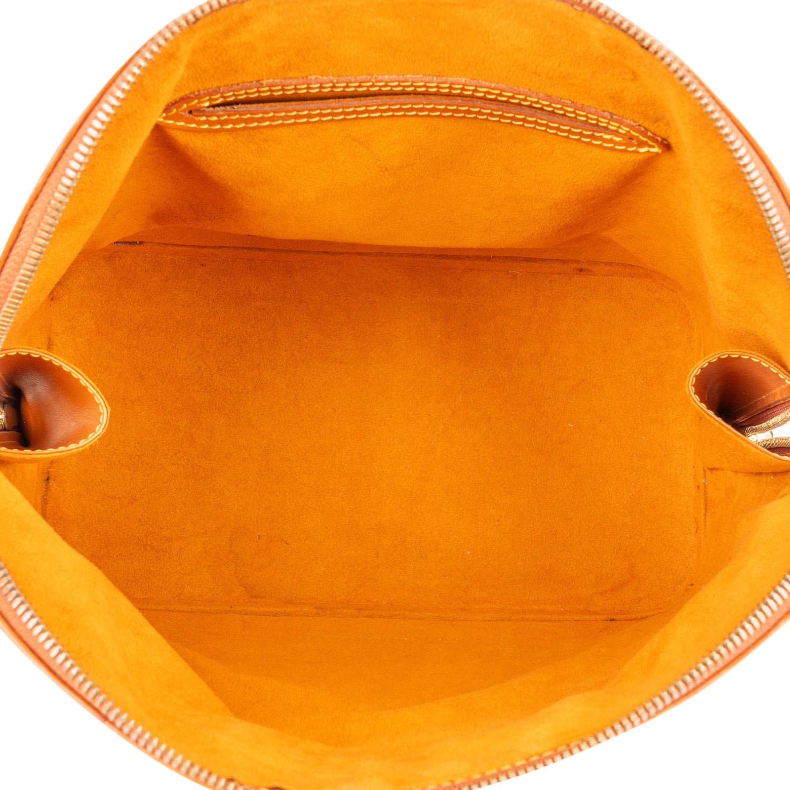 Sac à main Alma PM Louis Vuitton en cuir Epi couleur cognac