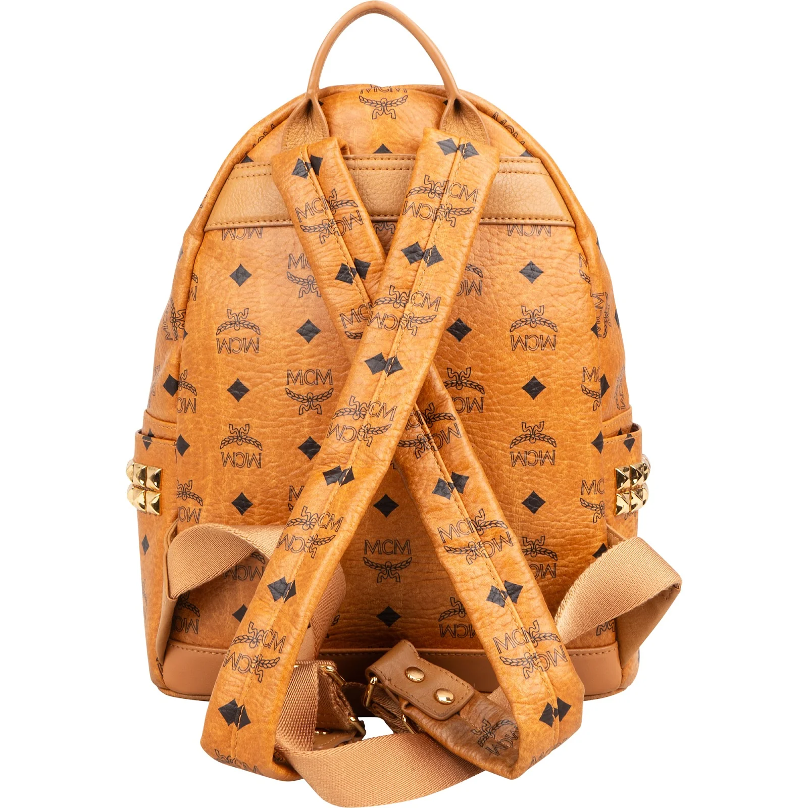 MCM Monogram Visetos Studs Backpack