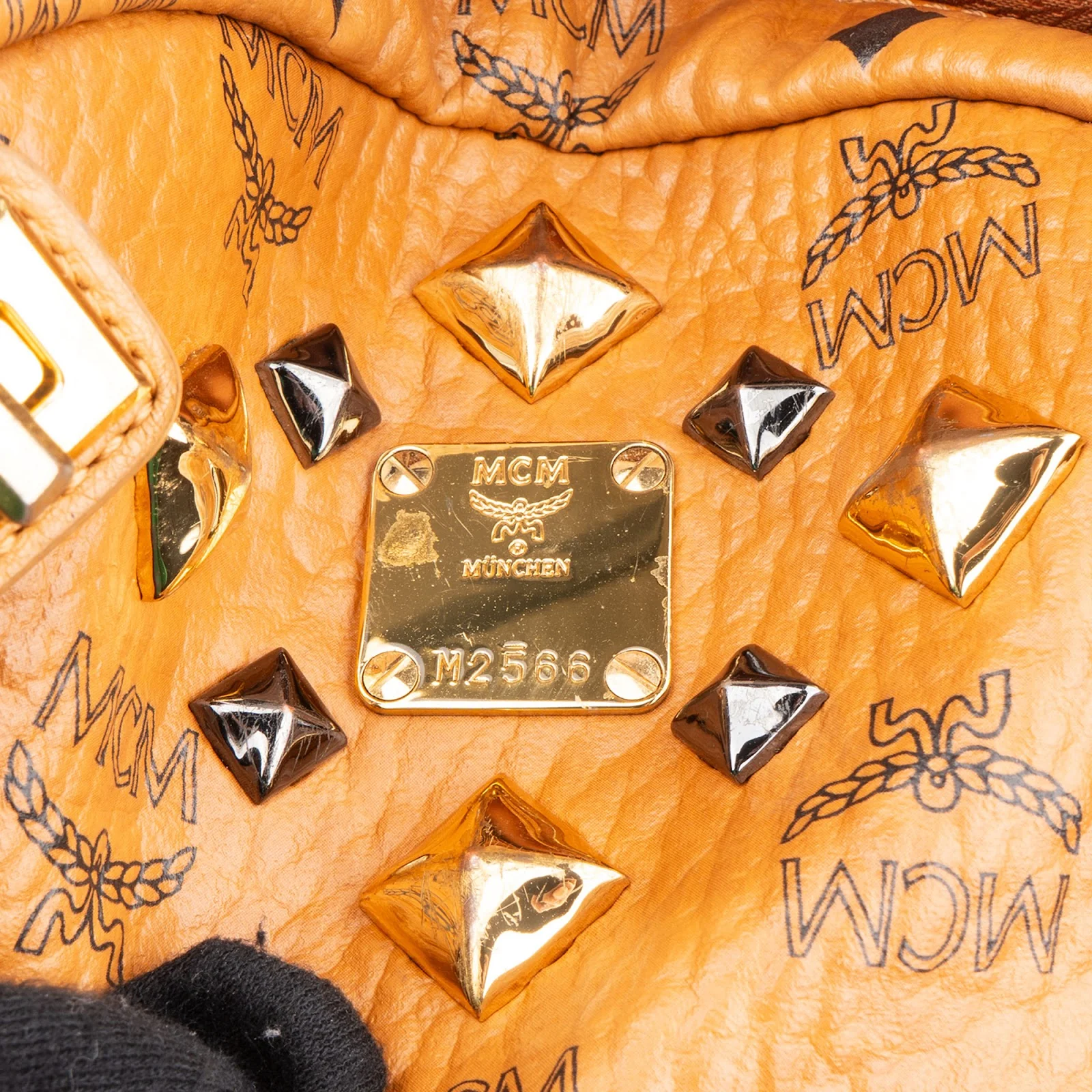 MCM Monogram Visetos Stark Studded 2 in 1 Backpack