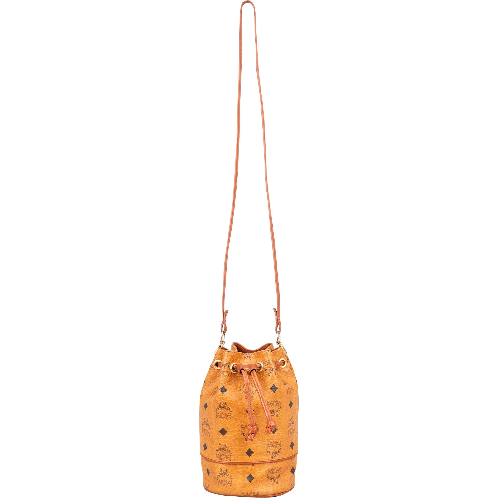 MCM Monogram Visetos Mini Drawstring Bucket