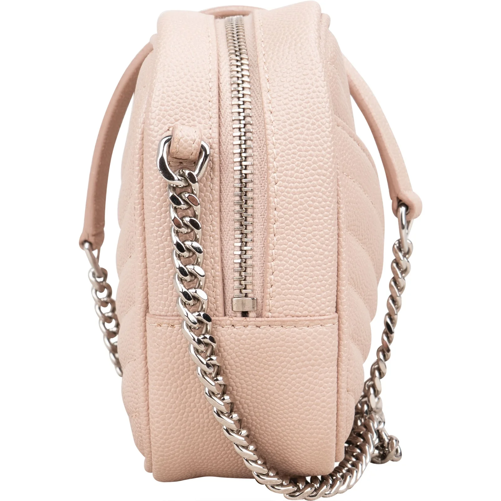 Saint Laurent Quilted Grained Leather Lou Camera Crossbody Bag