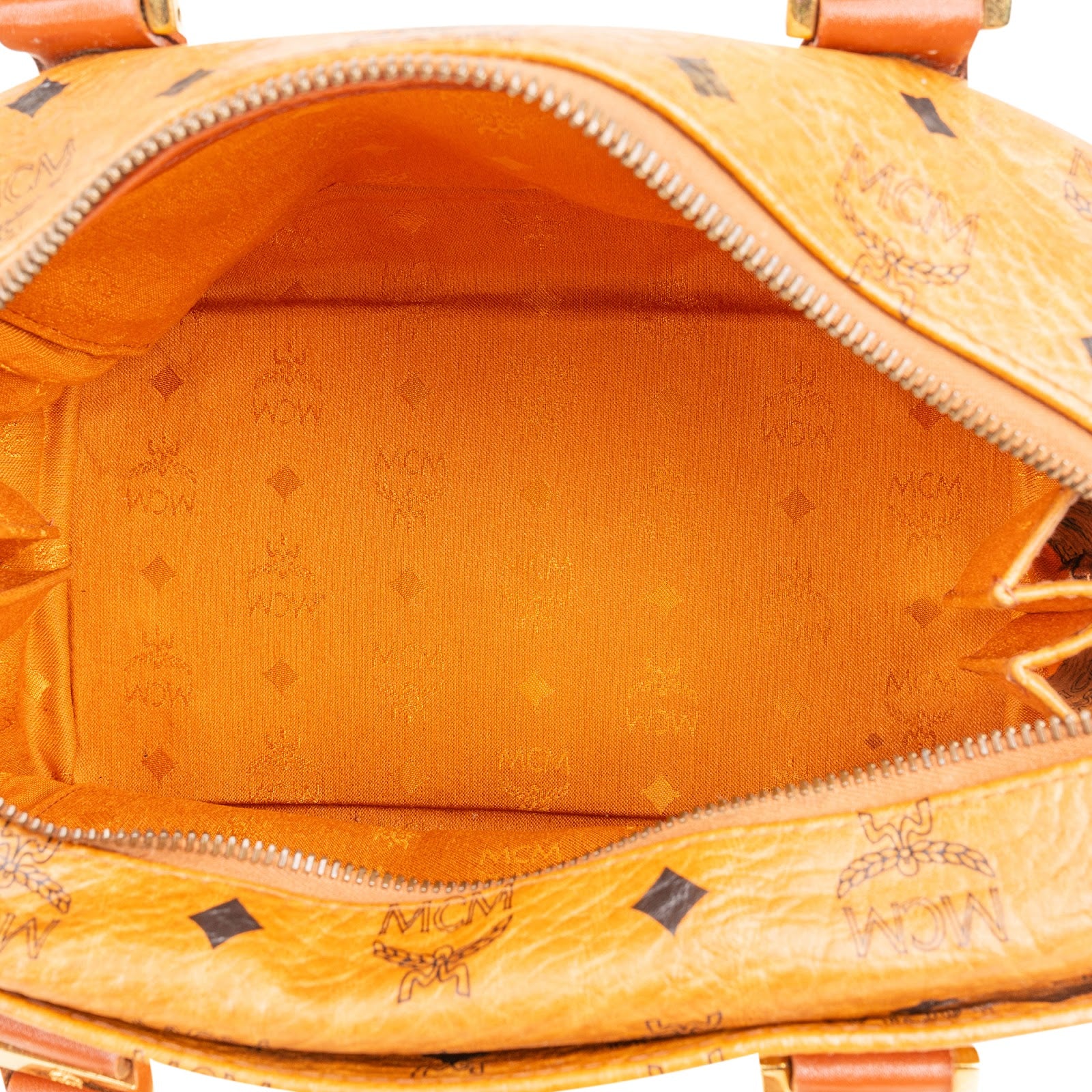 MCM Monogram Visetos Boston Handbag