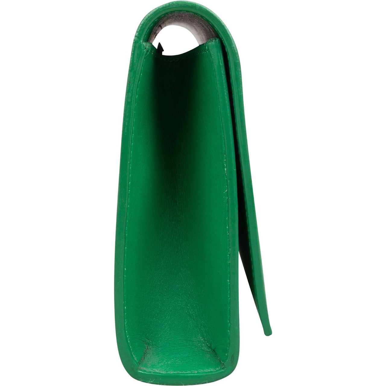 Saint Laurent Green Leather Clutch