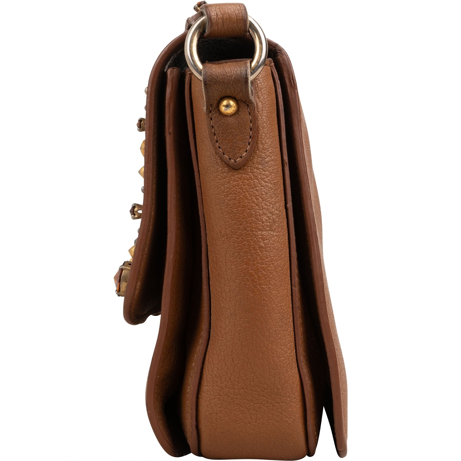 Miu Miu - Schoudertas met studs en strik