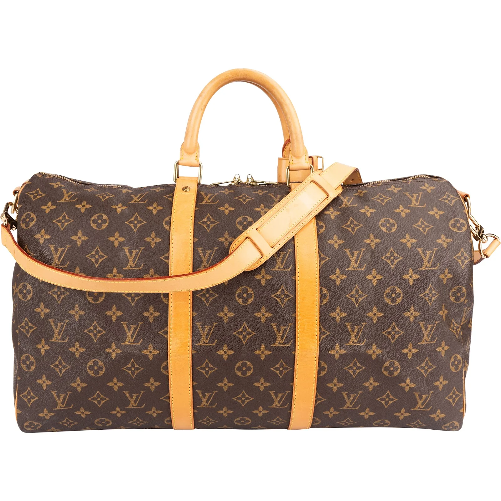 Louis Vuitton Monogram Canvas Keepall 50 Bandoulière Reisetasche