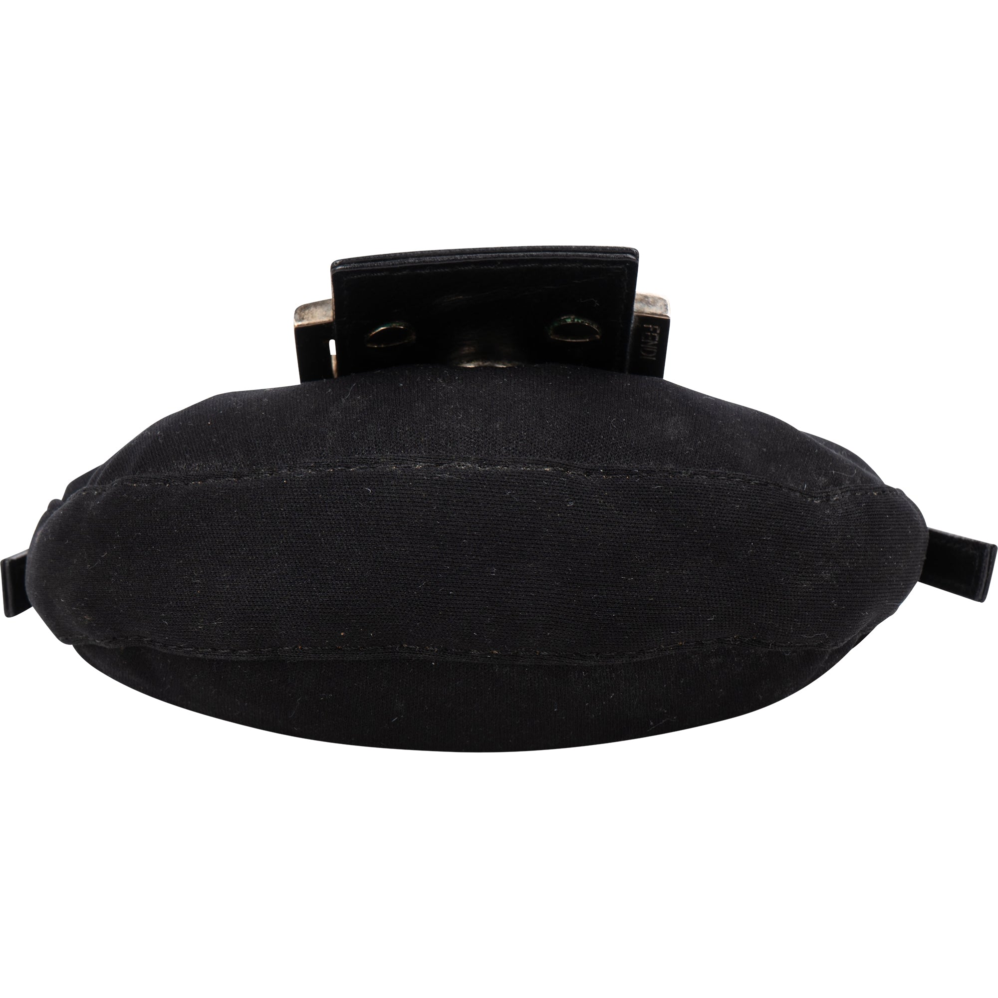 Fendi Cotton FF Buckle Micro Croissant Handbag