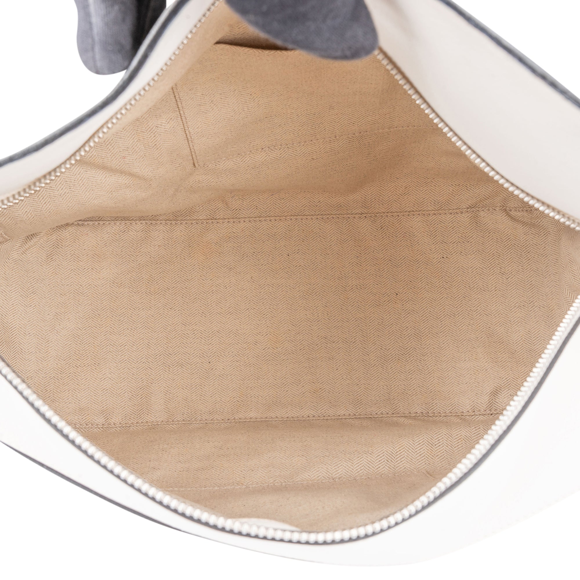 Loewe White Leather Puzzle Handbag