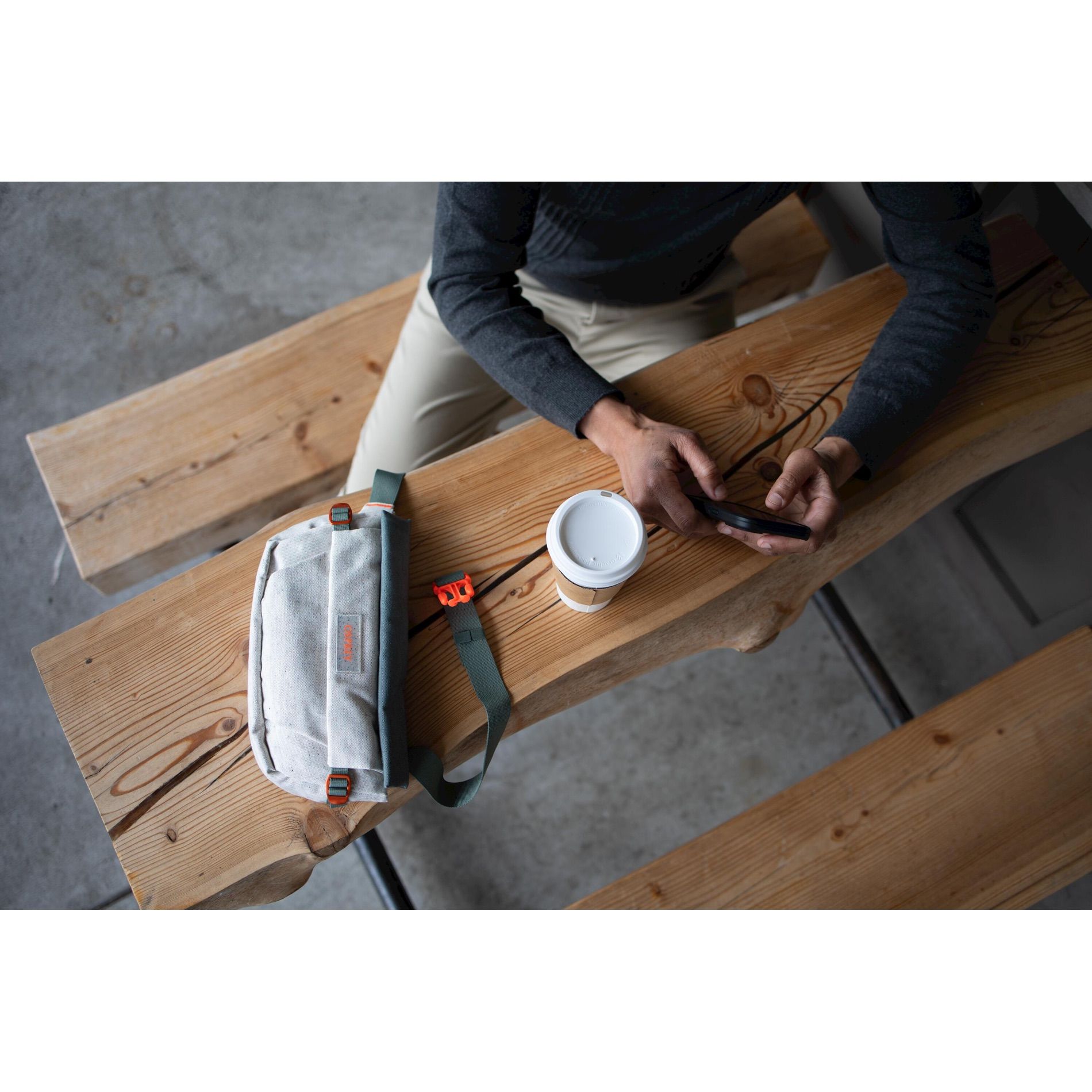 Arcane Hip Bag - Earth Moon Beige-Pine Leaf