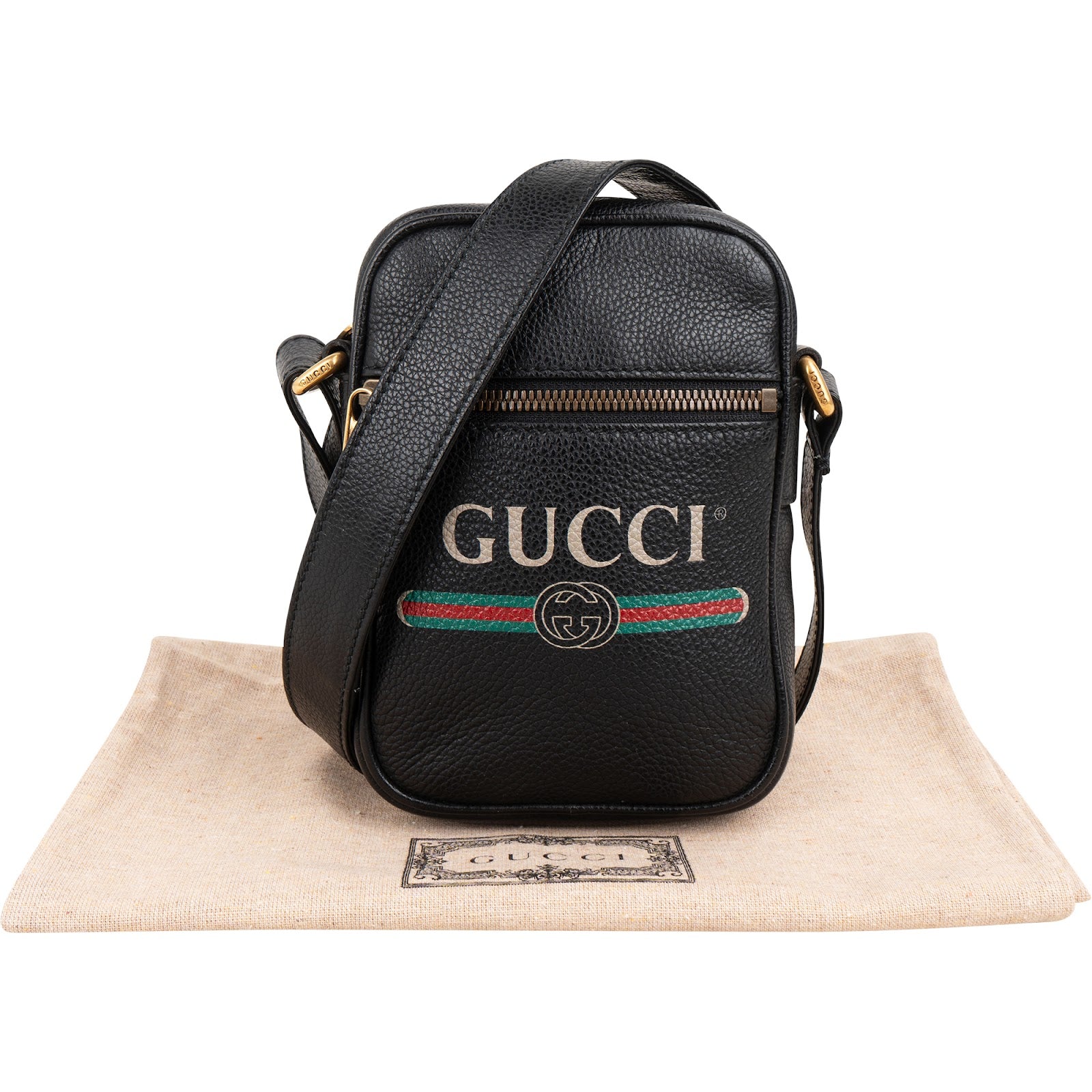 Gucci - Vintage Emblem Small Crossbody Bag