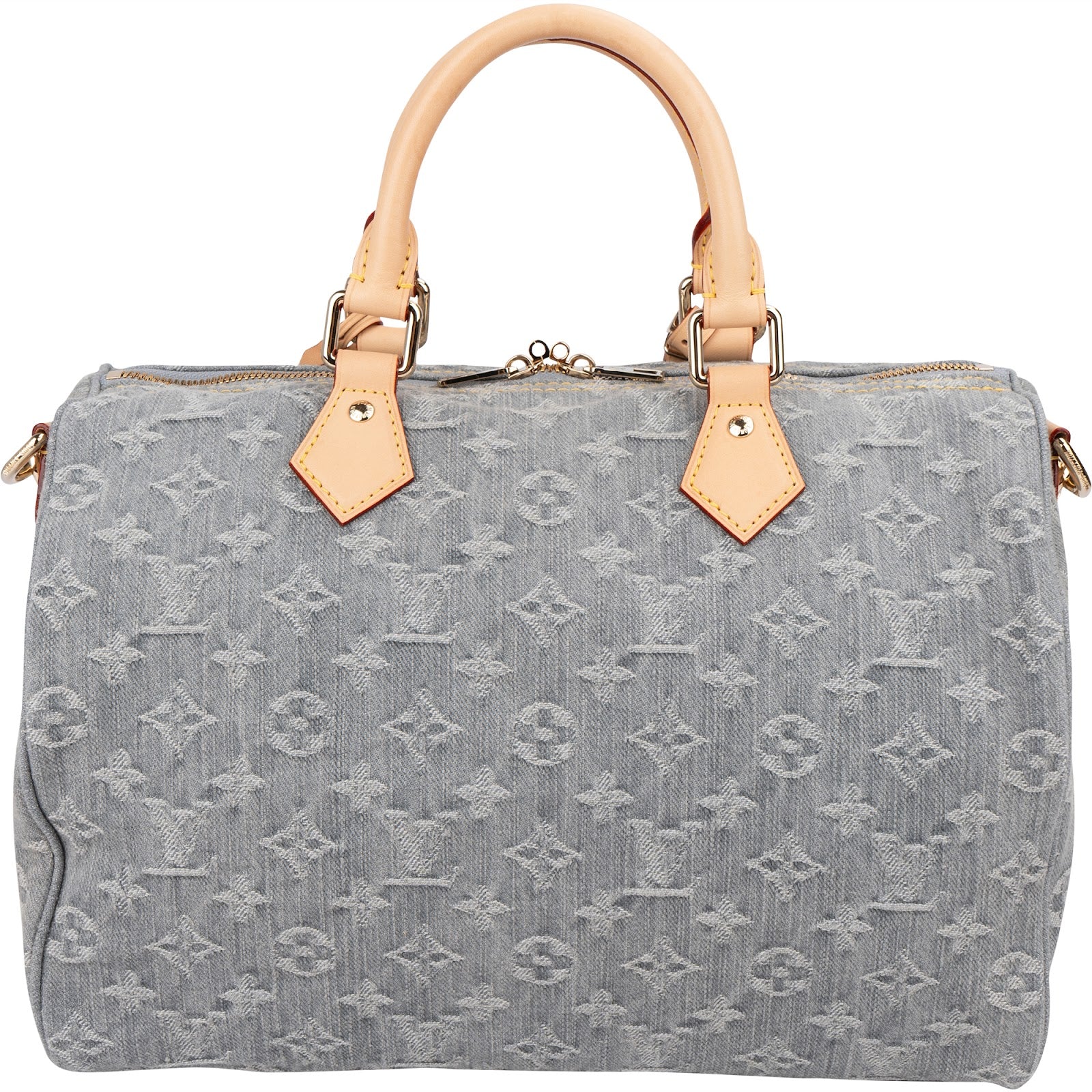 Louis Vuitton Monogram Denim Speedy 30 Bandoulière Boston Bag