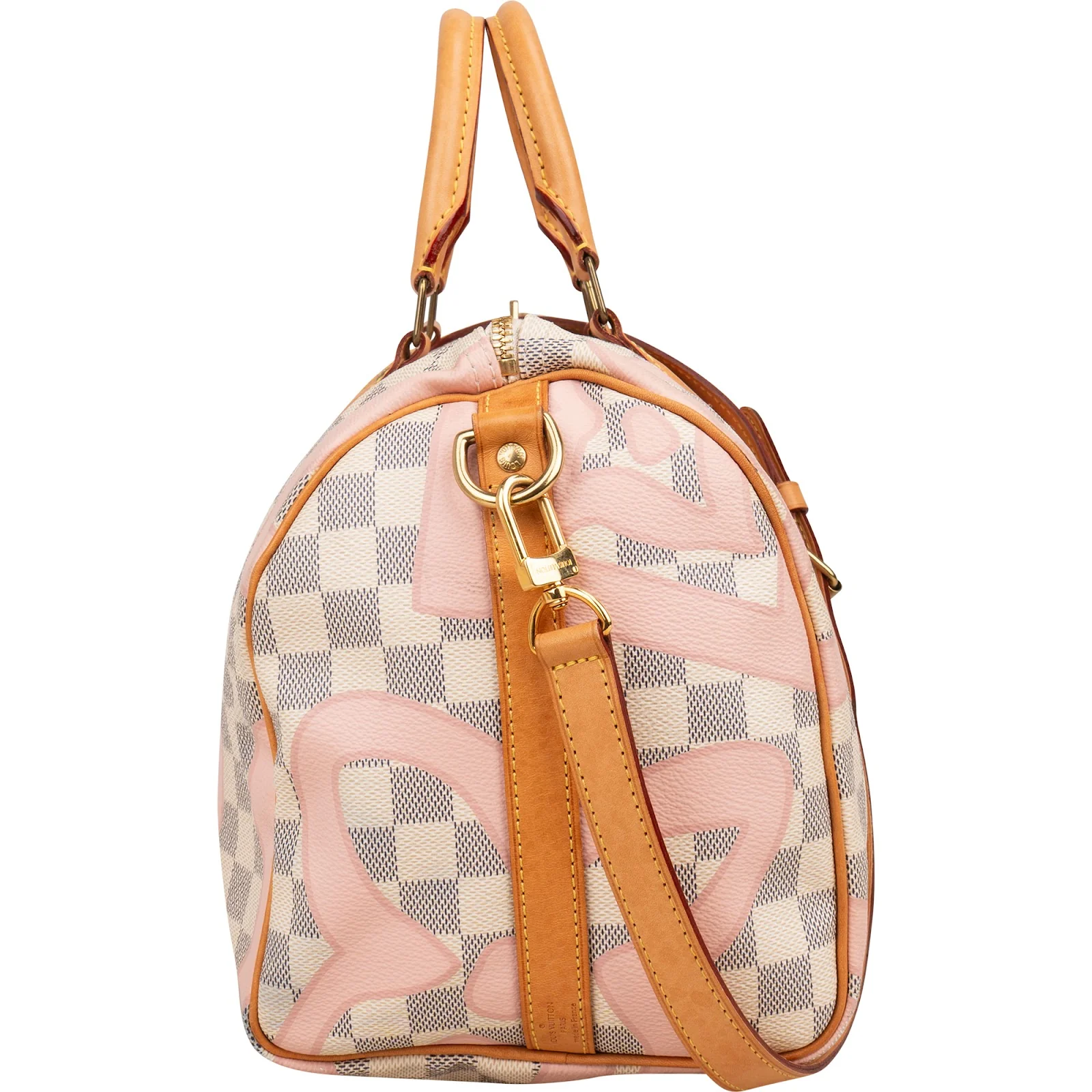Louis Vuitton Monogram Damier Azur Tahitiene Speedy 30 Bandoulière Handbag