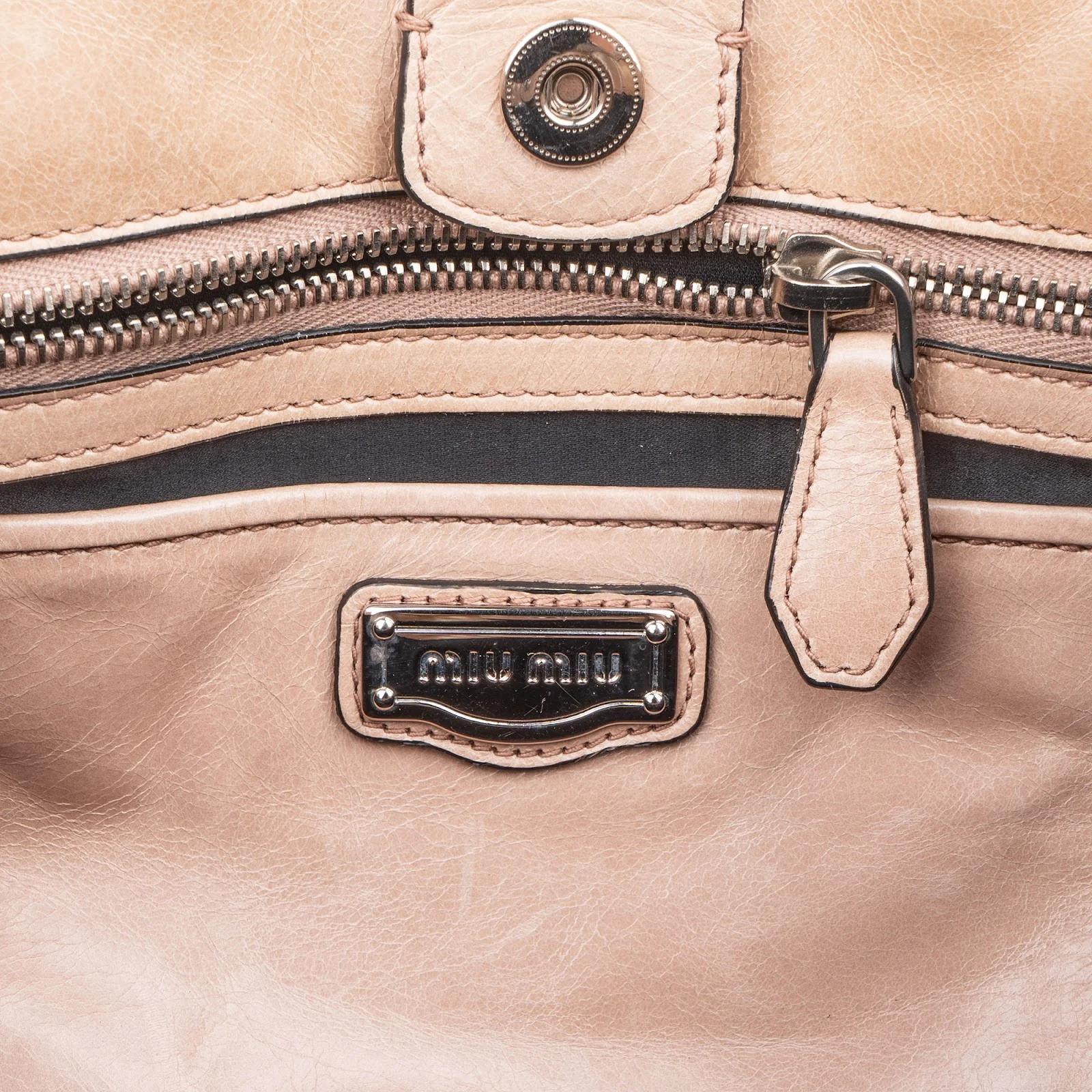 Miu Miu Vitello Lux City Handbag