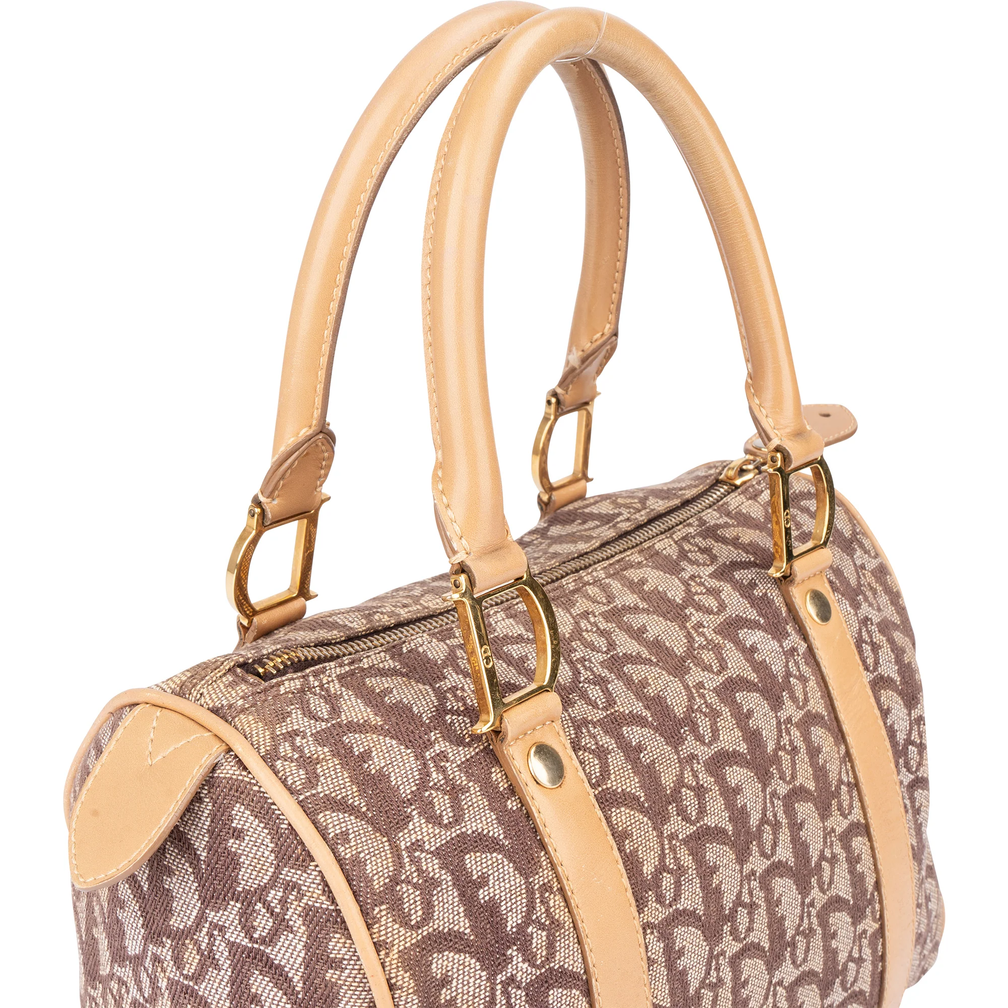 Christian Dior Trotter Monogram Boston Bag