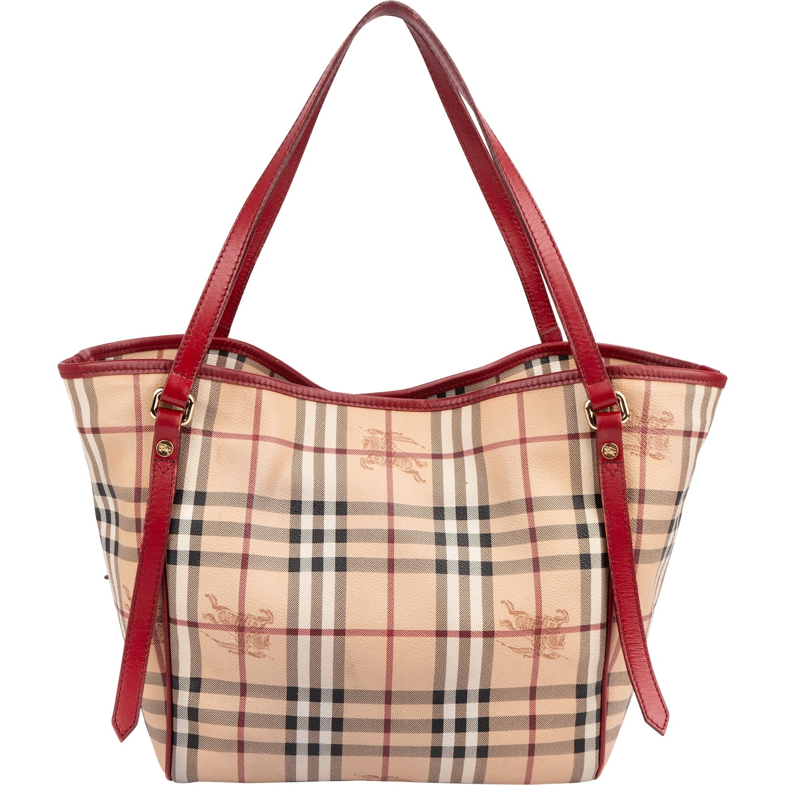 Burberry - Haymarket Check Hobo Schultertasche