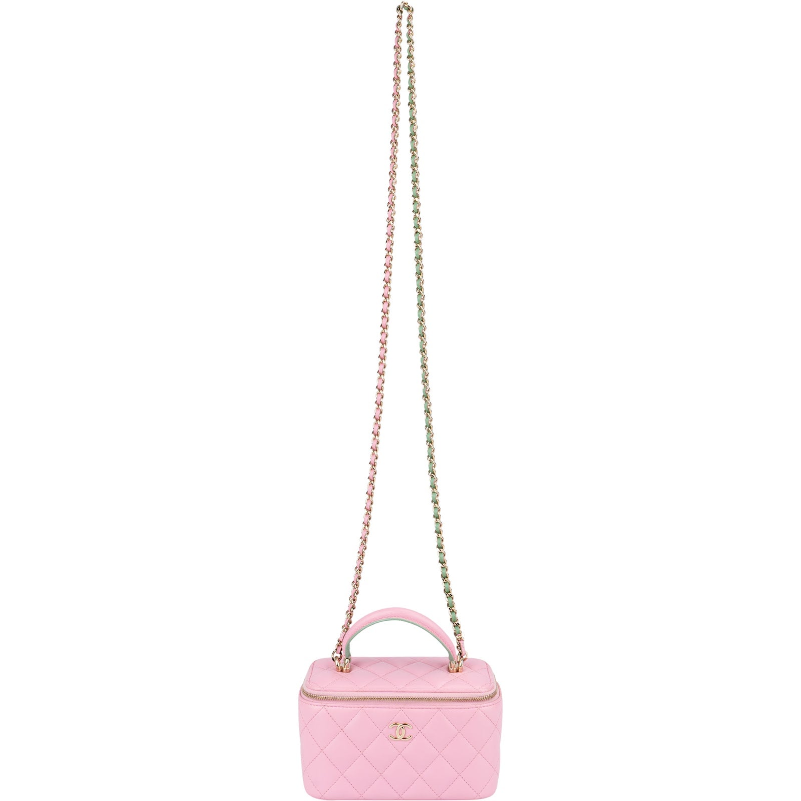 Chanel – Vanity Case Bicolor Quilted Lambskin