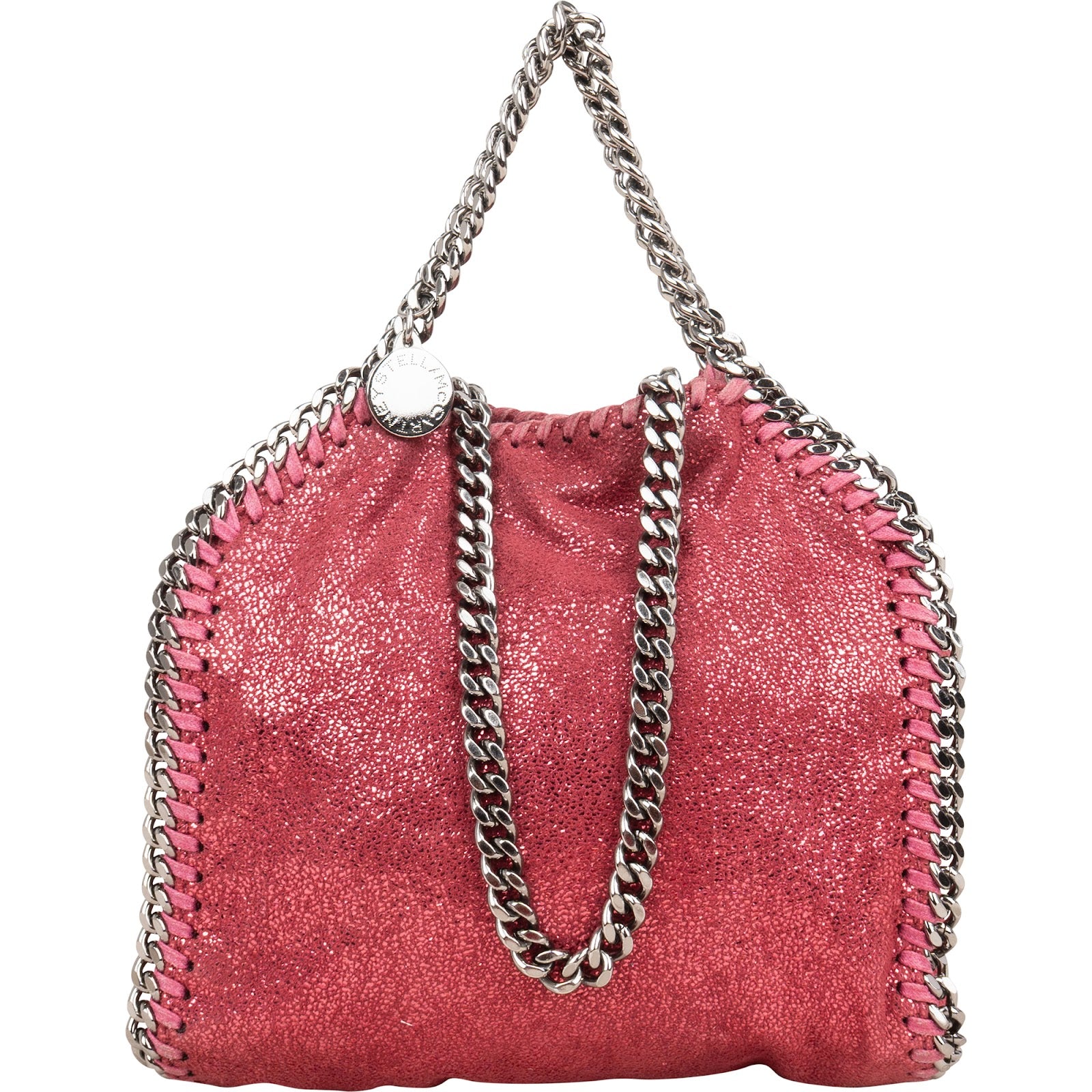 Stella McCartney Metallic Shaggy Small Falabella Fold Over Crossbody Bag