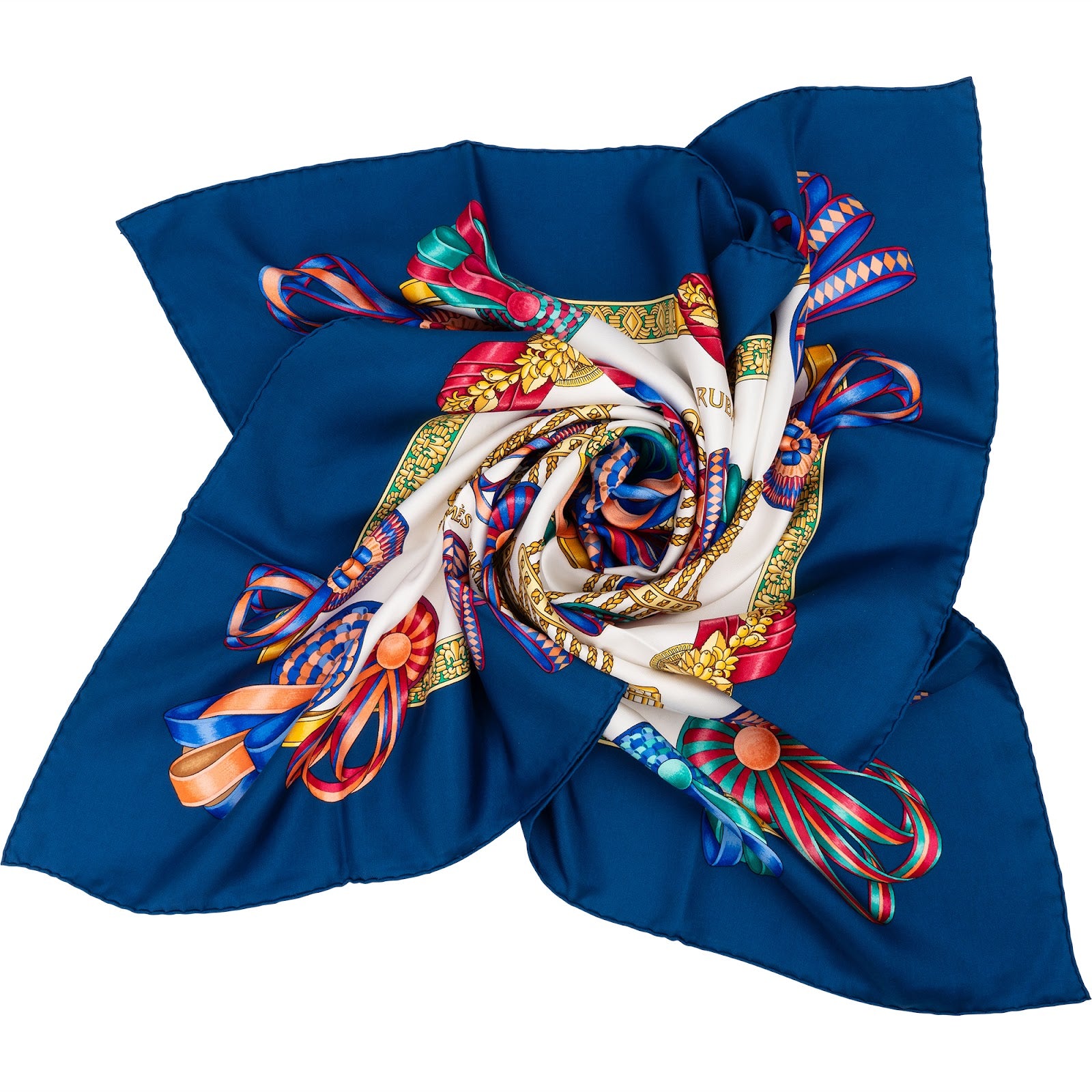 Hermès Les Rubans du Cheval Silk 90 Tuch