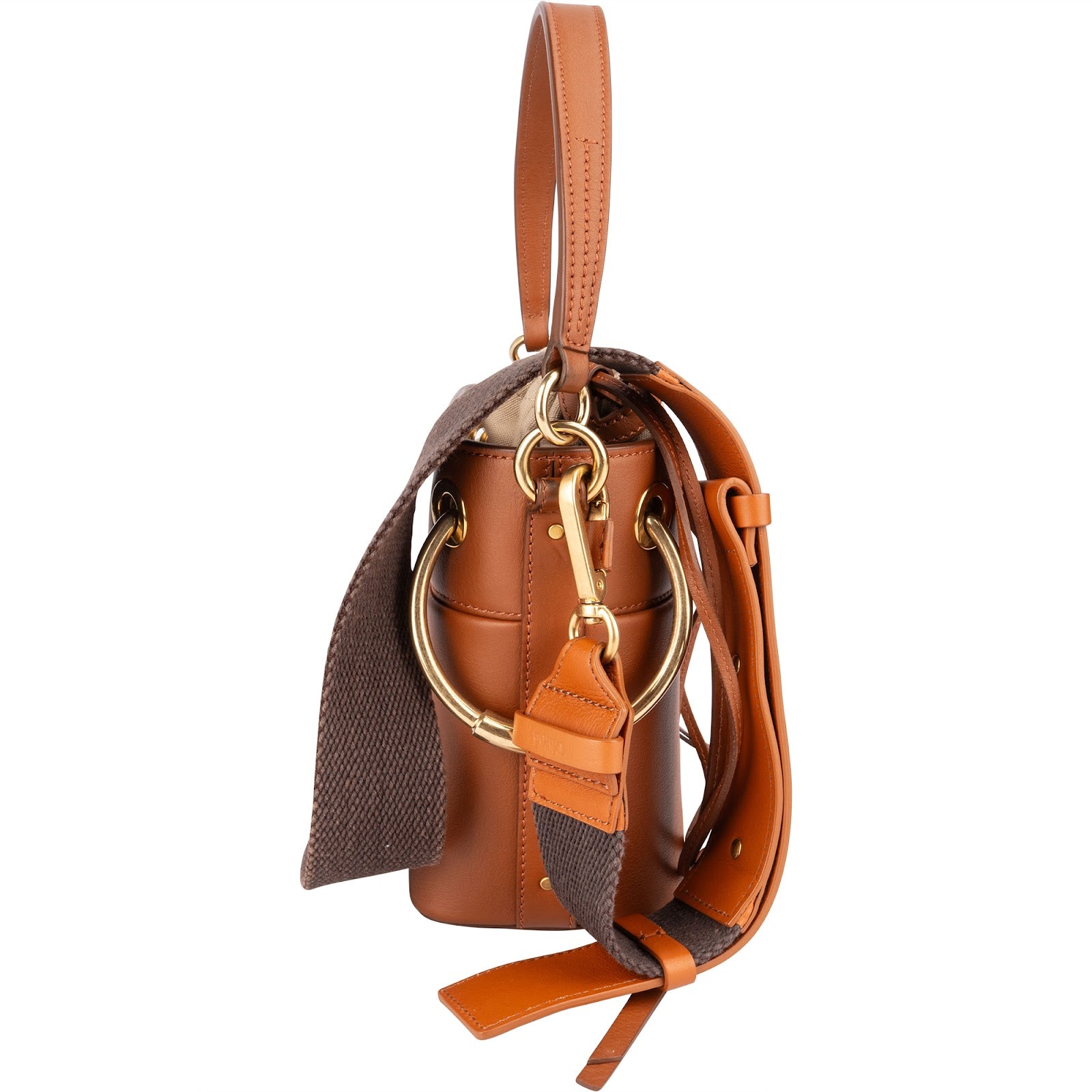 Chloé Leather Roy Mini Bucket Crossbody Handbag