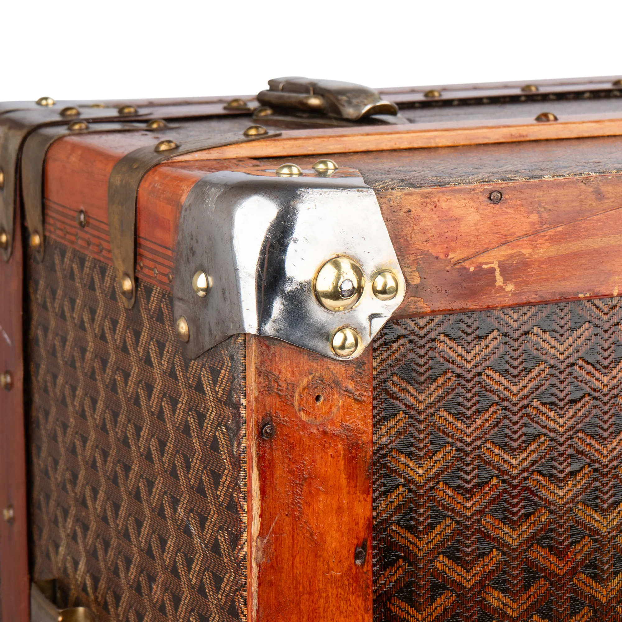 Goyard Goyardine "JVC" Cabin Koffer Malle 90