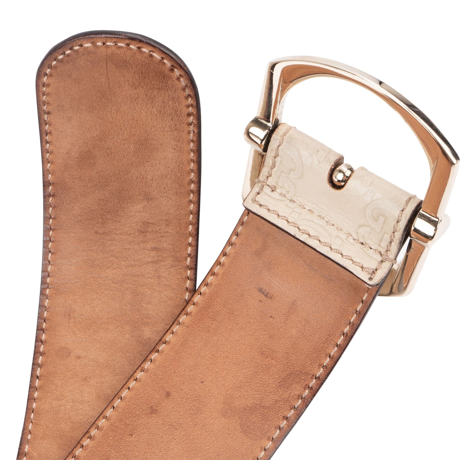 GUCCI – Guccissima Leather G-Buckle Belt riem