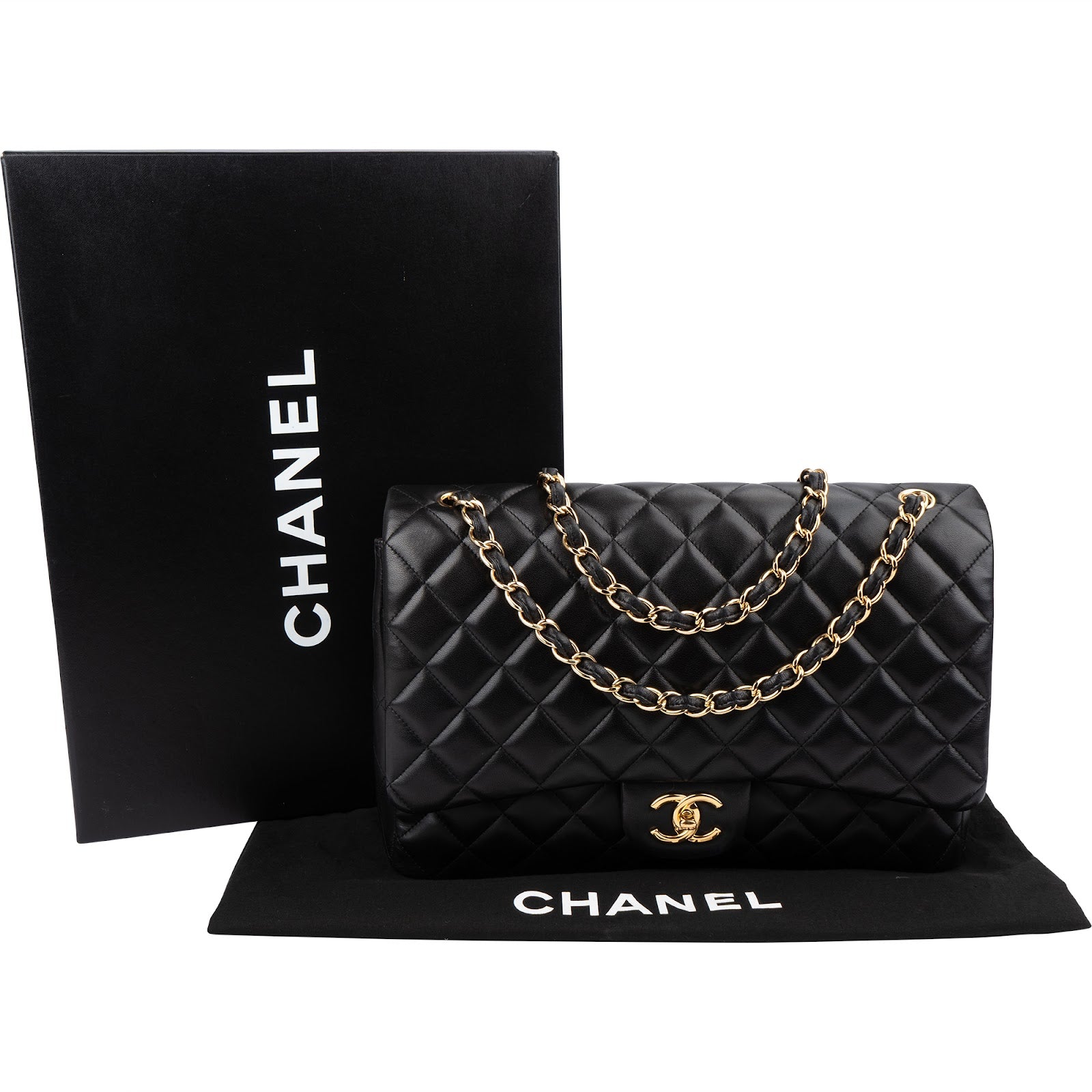 Chanel - Maxi Double Flap Schultertasche