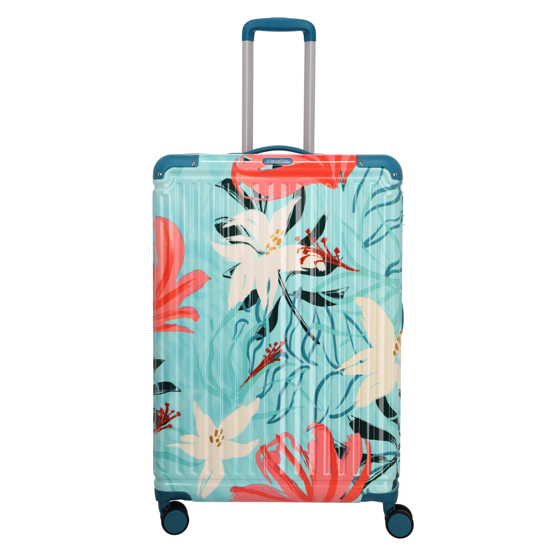 CRUISE Trolley L (77 cm) mit 4 Rollen - Türkise Lilie