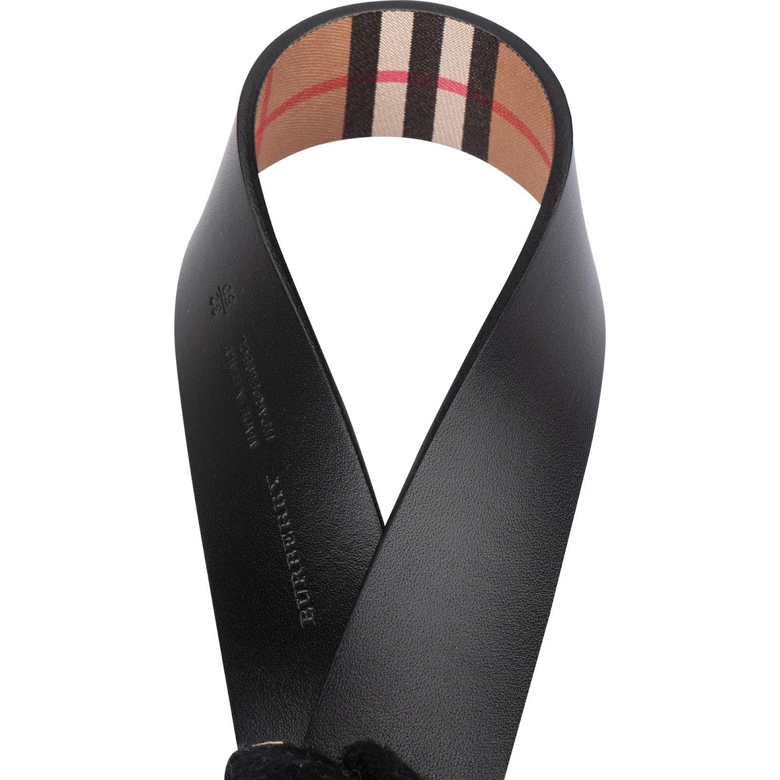 Burberry Nova Check Monogram Plaque Buckle Belt (32 / 80)