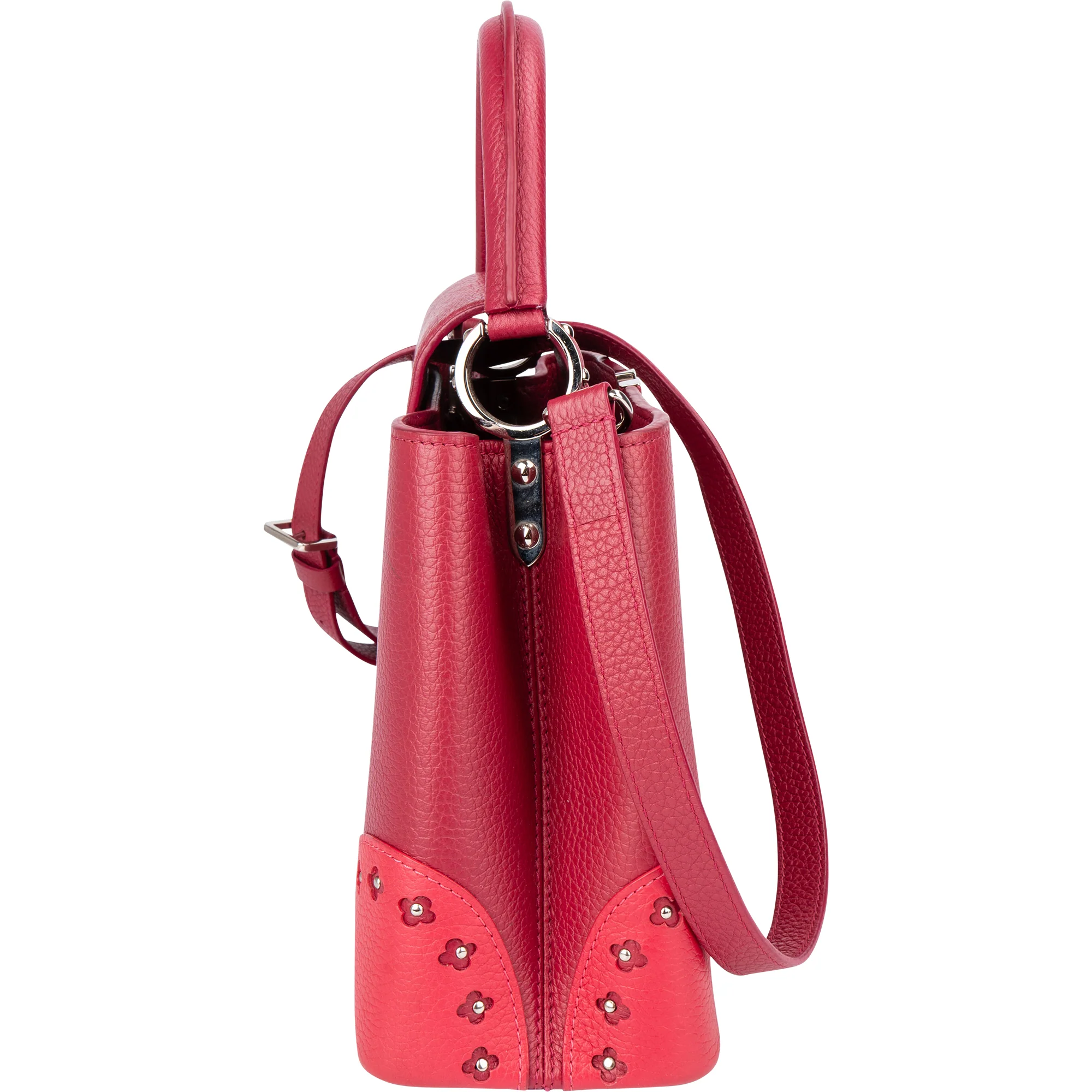 Louis Vuitton Limited Pink Taurillon Capucines MM Handbag