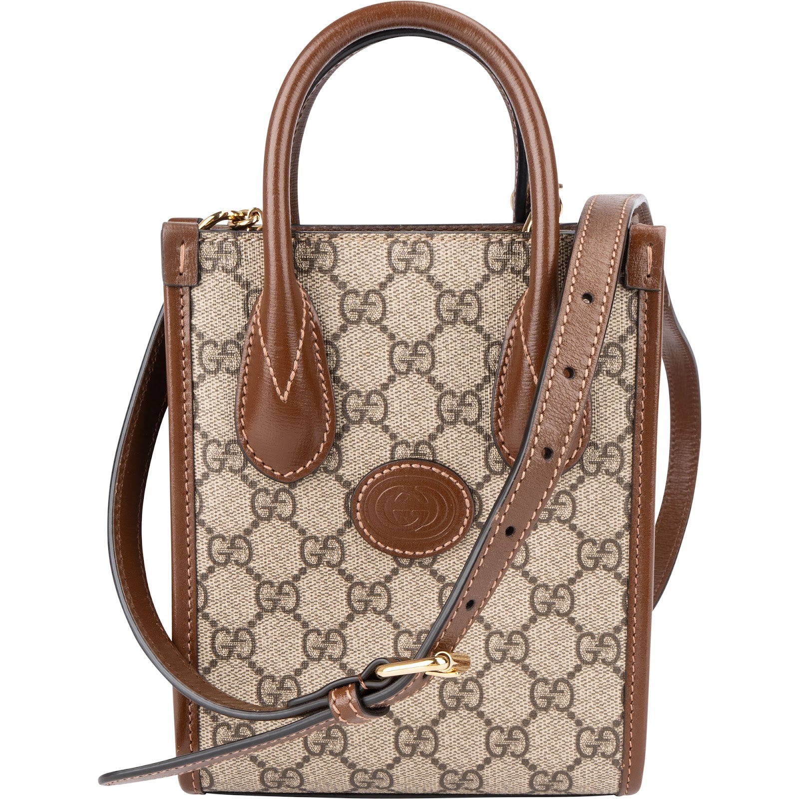 Gucci - GG Supreme Interlocking G Mini Paperbag Crossbody Bag