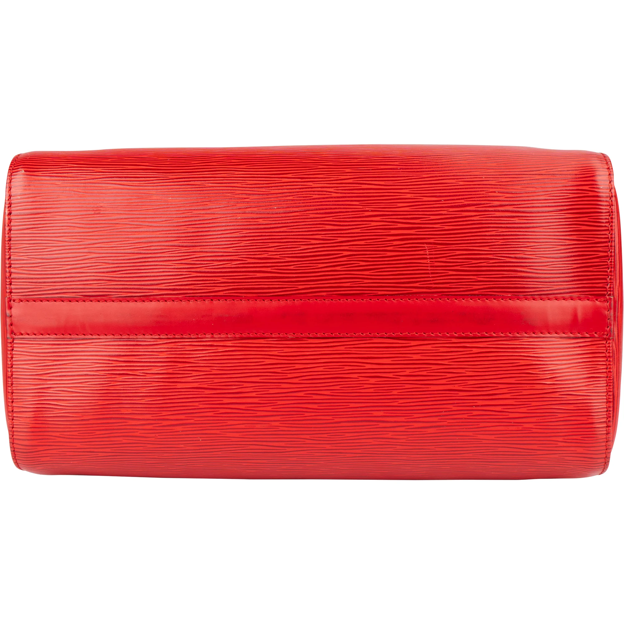 Louis Vuitton Red Epi Leather Speedy 30 Boston Bag