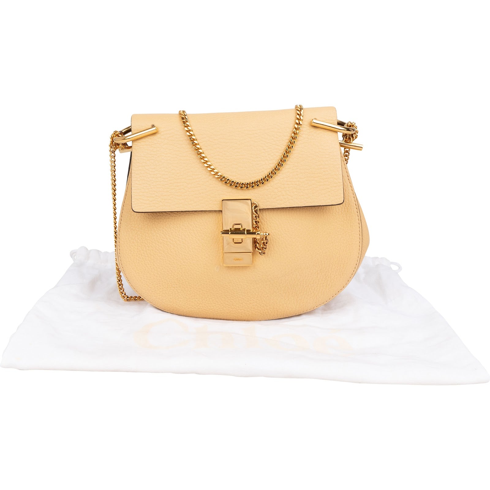 Chloé Grained Leather Drew Crossbody Bag