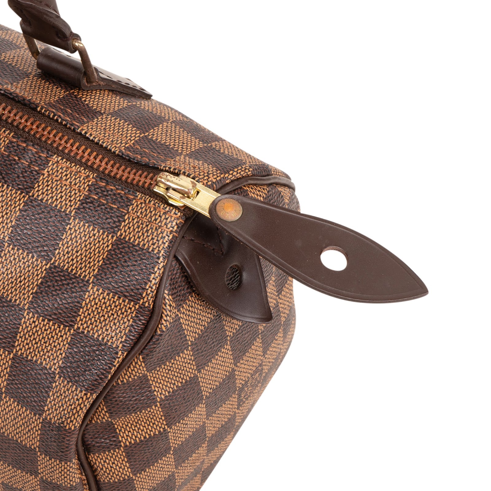 Louis Vuitton Monogram Damier Ebene Speedy 25 Boston Bag